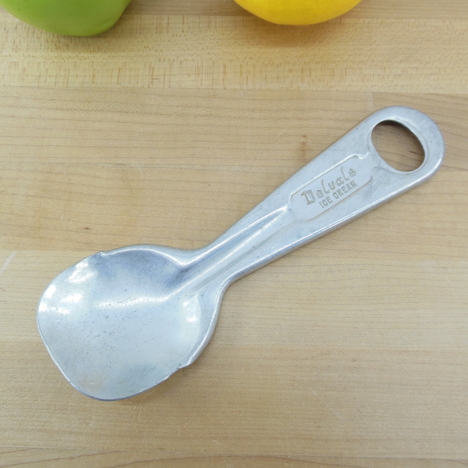Delvale Ice Cream Baltimore MD Aluminum Scoop Paddle Spoon Spade Vintage