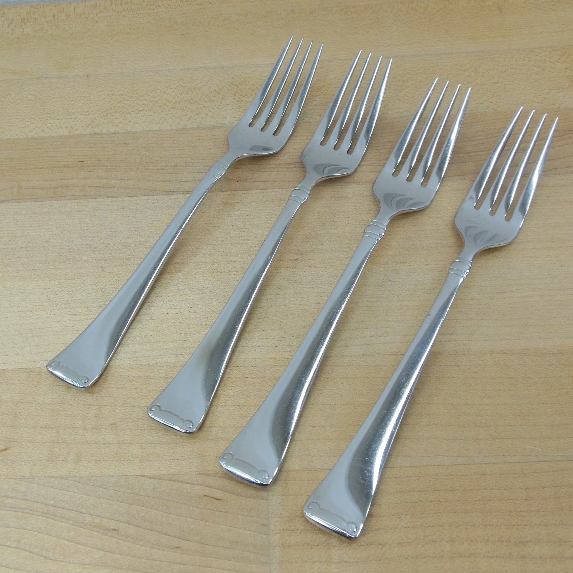 J. A. Henckels Angelico Stainless Flatware - 4 Dinner Forks Used