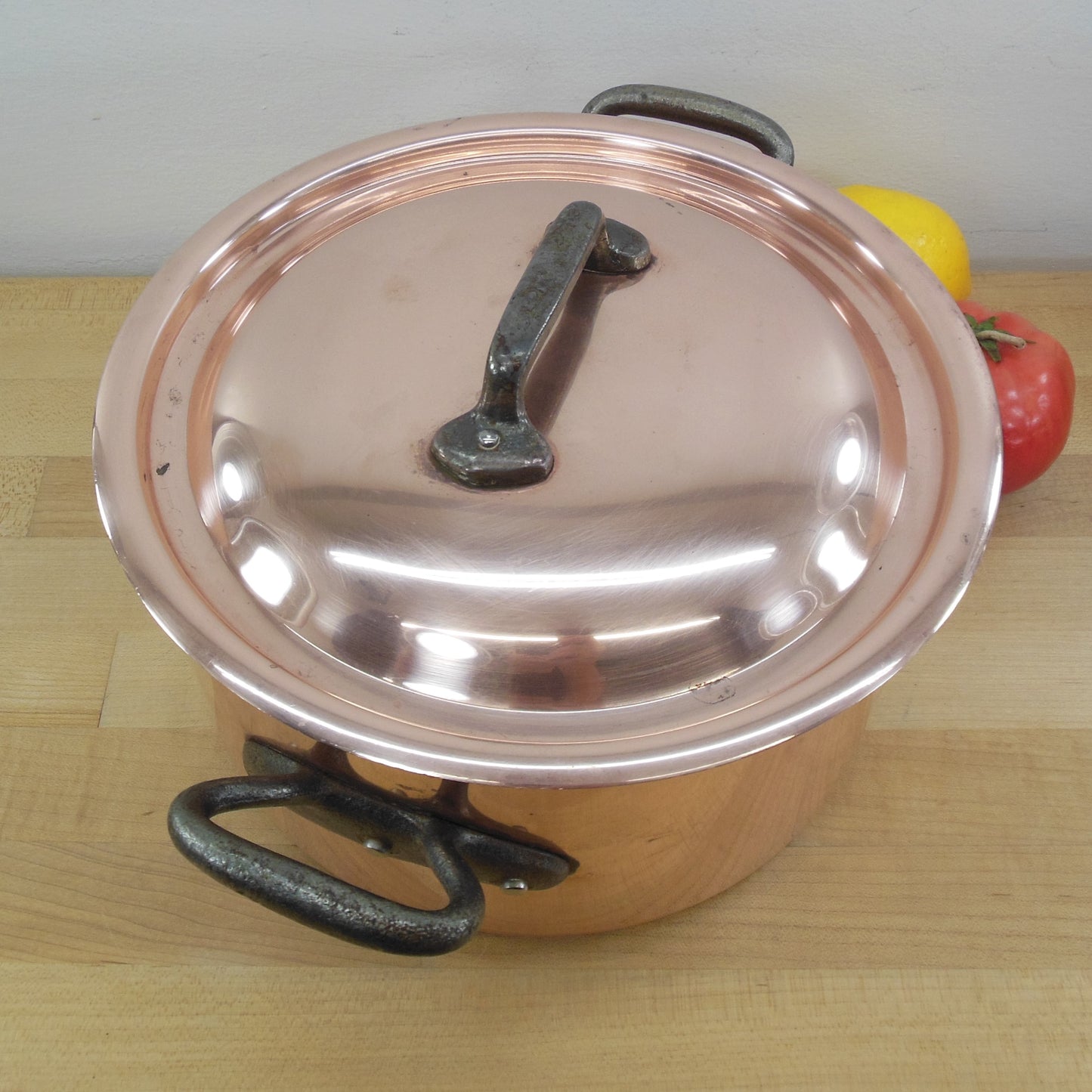 Unbranded Mauviel France Copper Stainless 6 Quart Cocotte Stew Pot Used