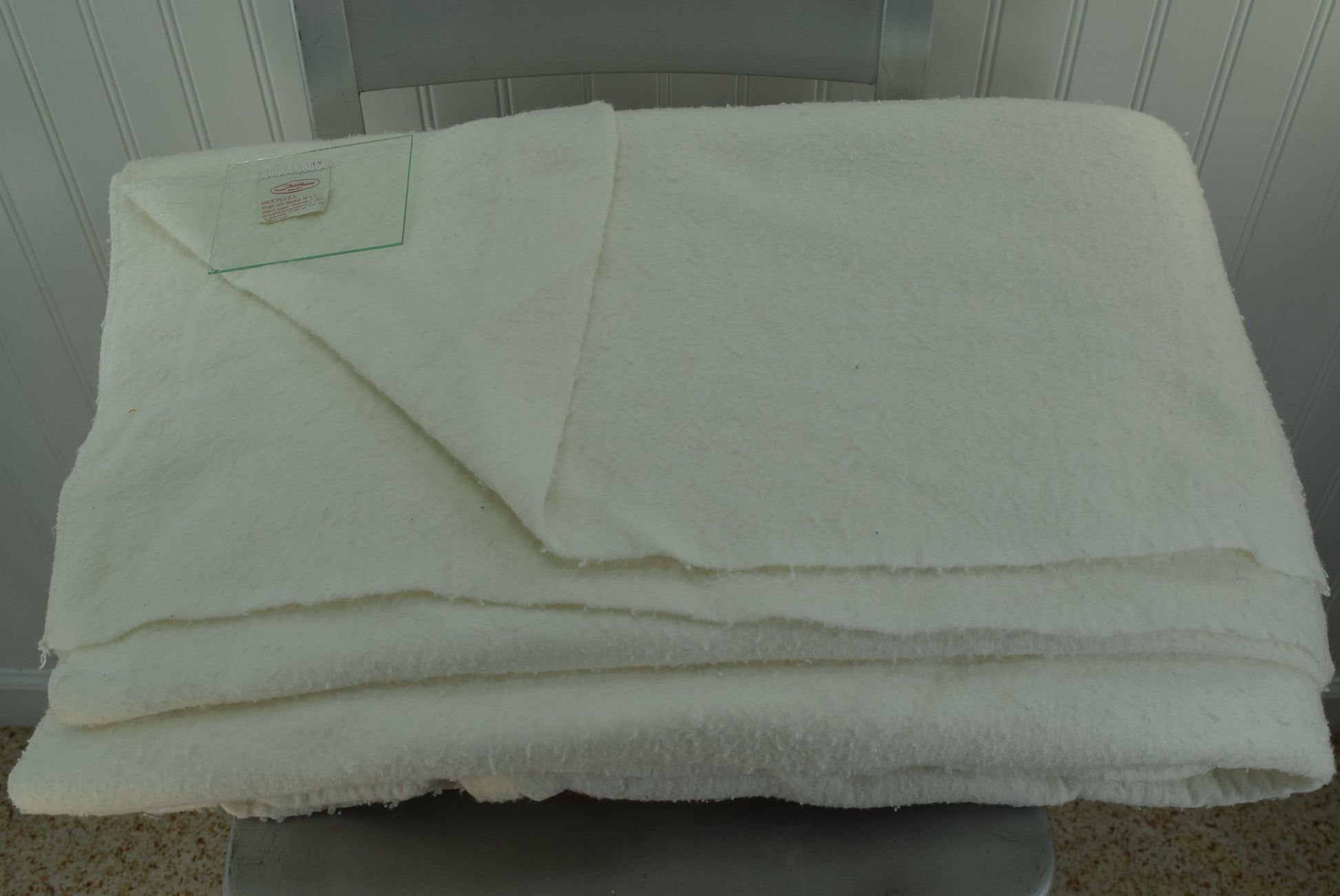 Chatham Sheet Blanket White Poly Blend 107" X 90" King size