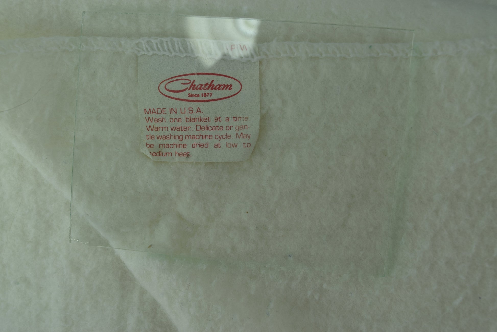 Chatham Sheet Blanket White Poly Blend 107" X 90" King USA