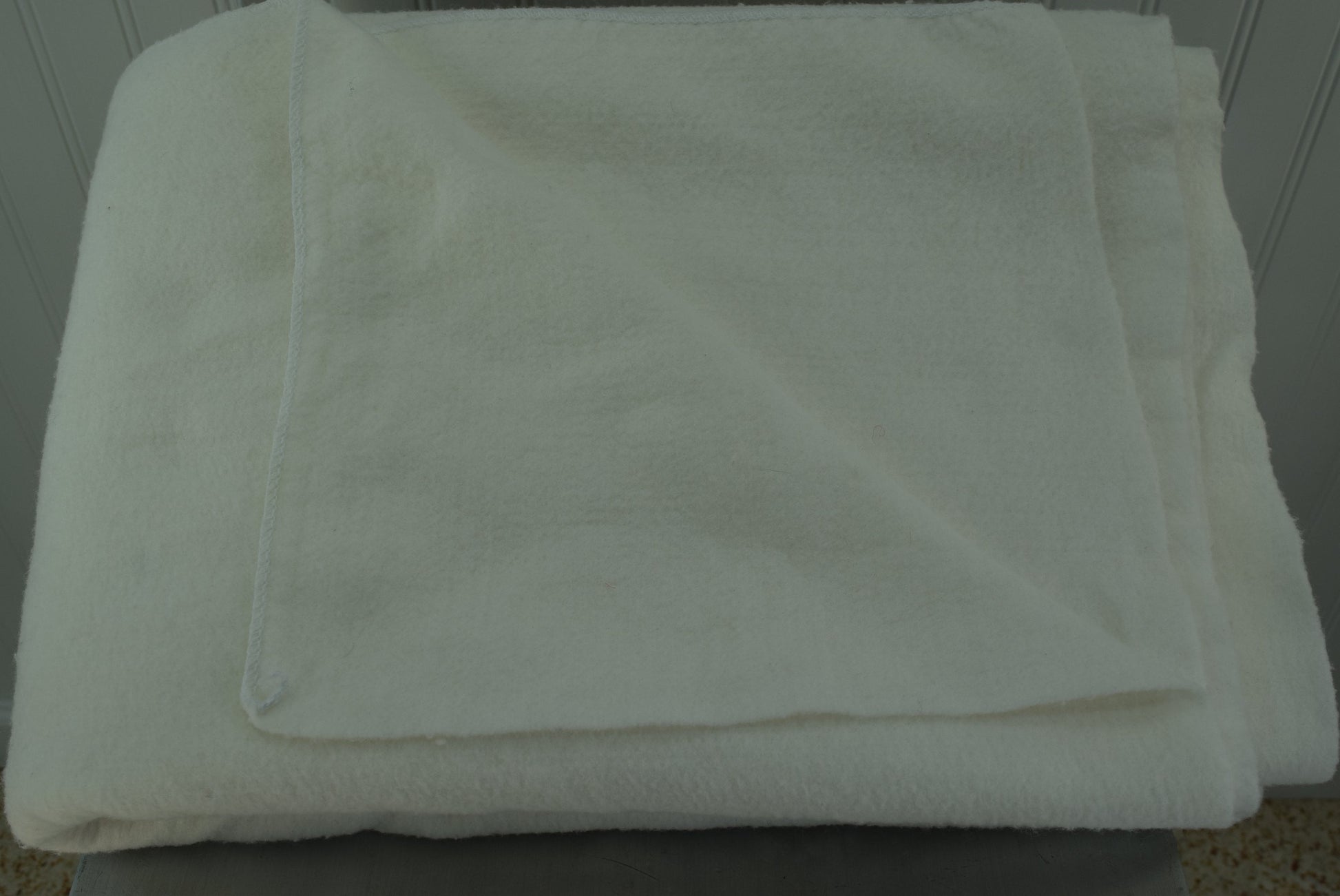 Chatham Sheet Blanket White Polyester Blend 68" X 94" cood
