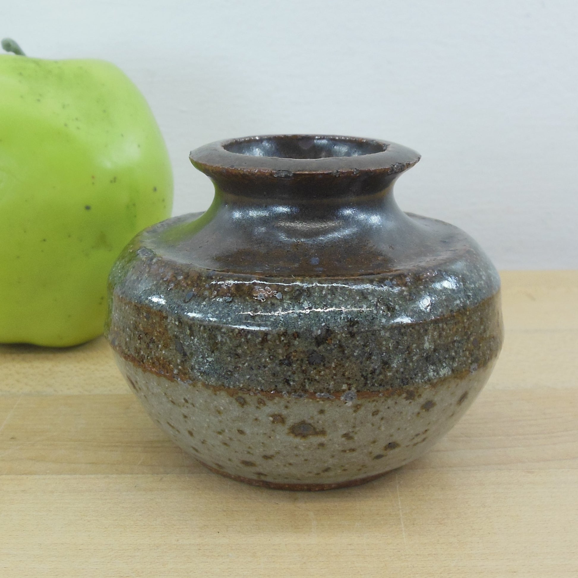 Chris Erickson 1969 Stoneware Pottery Small Signed Vase