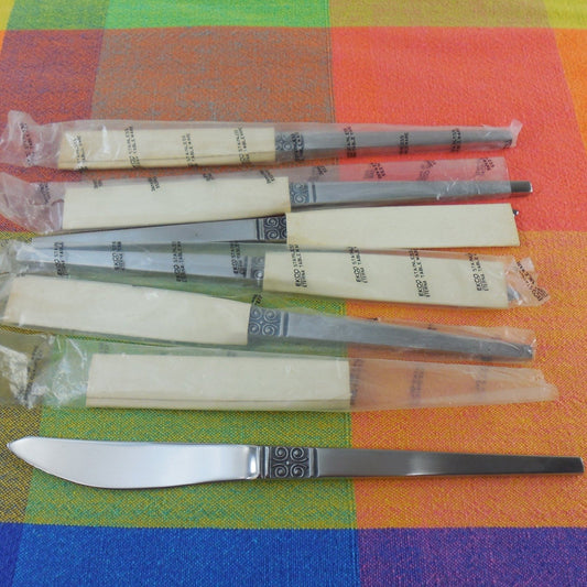 Vintage Ekco Eterna Japan - 6 Set GEMINI Steak Knives