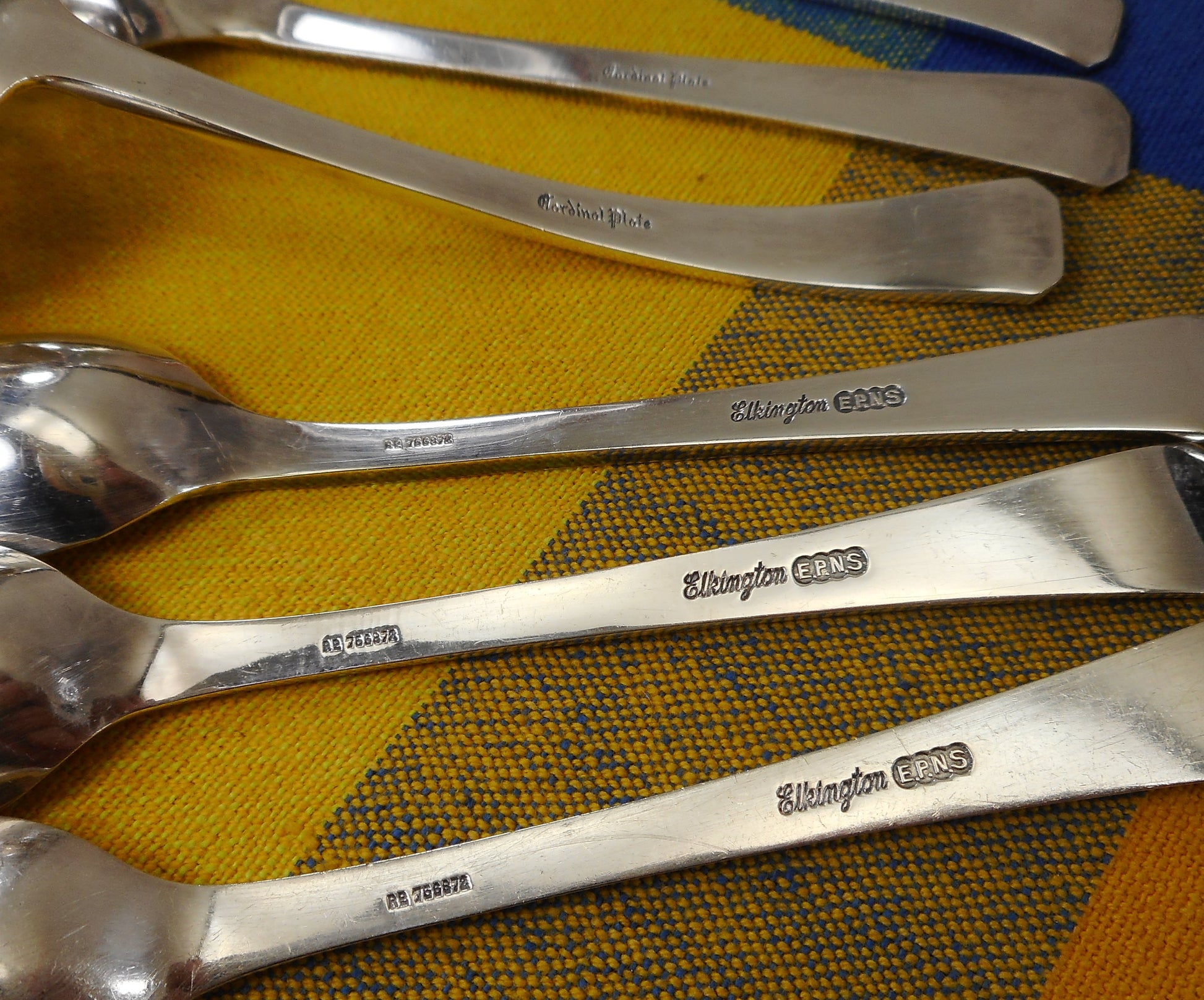Elkington EPNS Silver Plate Cased Grapefruit Spoon Knife Strainer Set - Winchester Pattern Cardinel