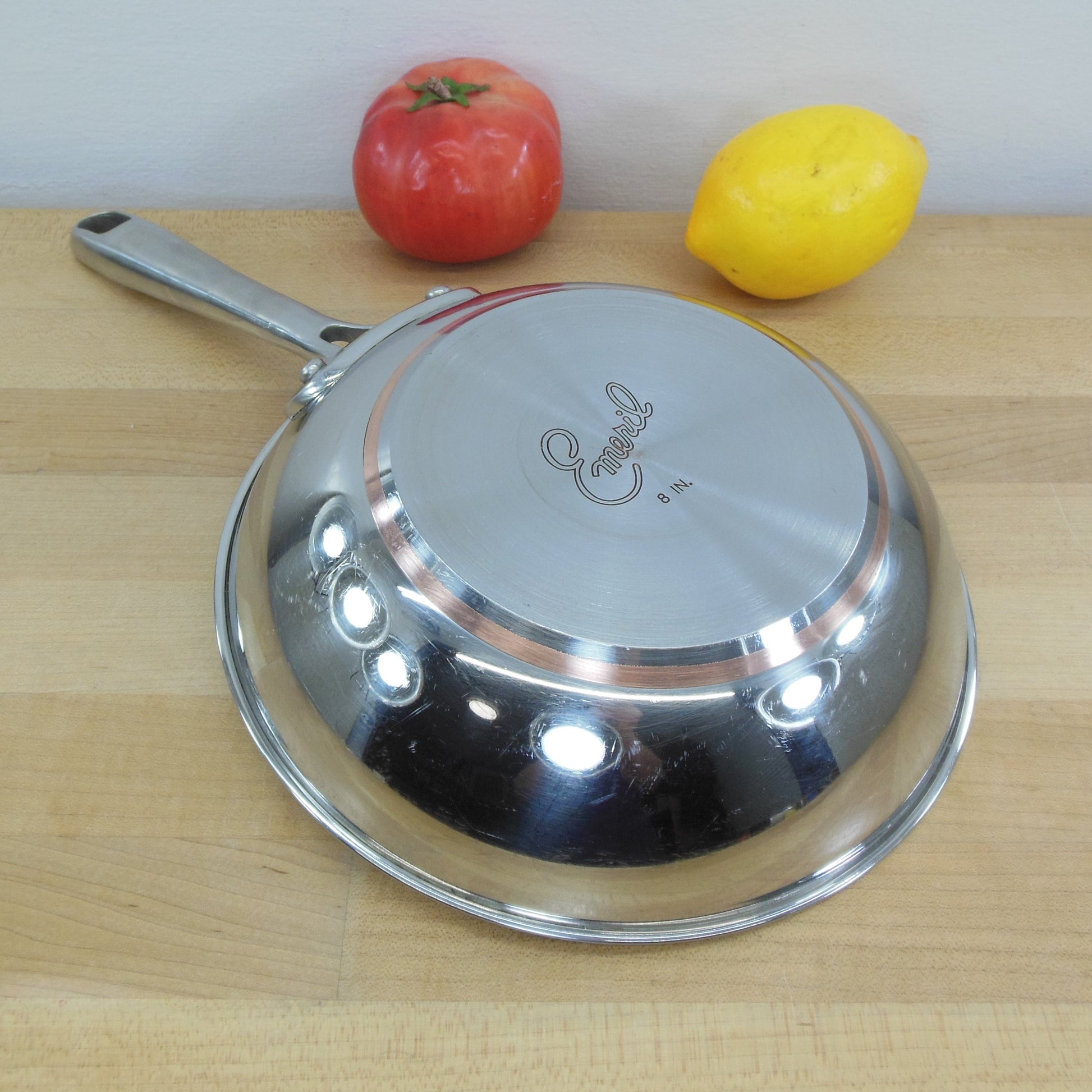 emeril stainless steel cookware lot 8” Skillet 3qt Sauce Pan