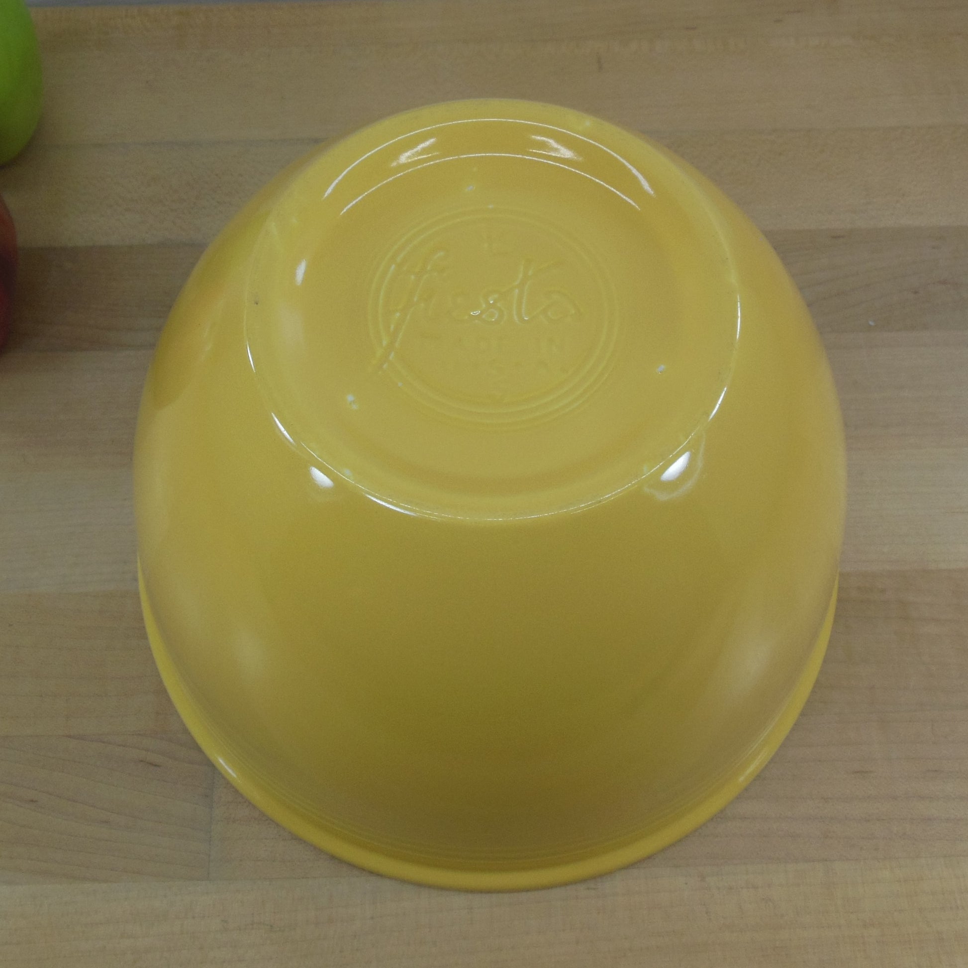 Fiestaware Vintage No. 5 Yellow Mixing Bowl Used