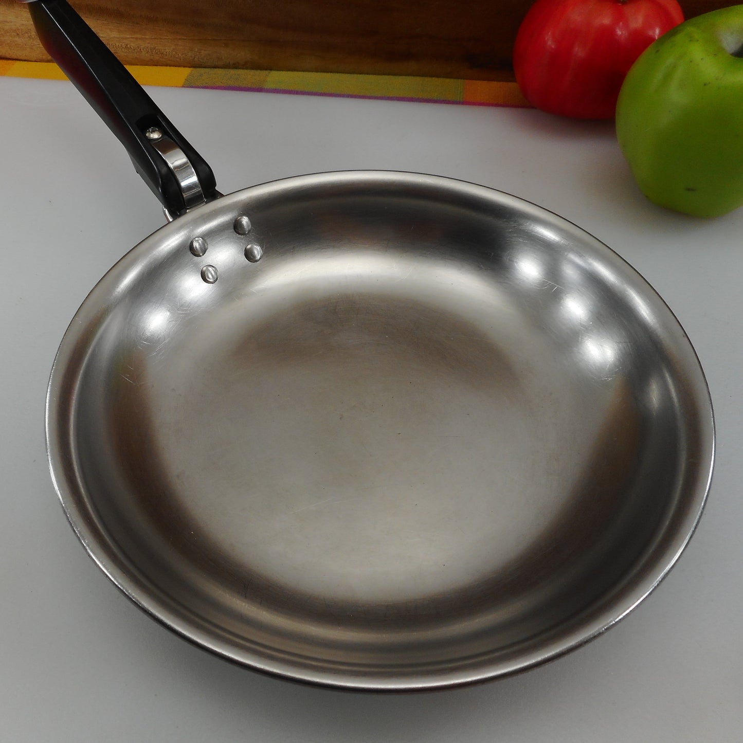 Farberware Omelet Chef Pan Skillet - Aluminum Clad Stainless 8" Used
