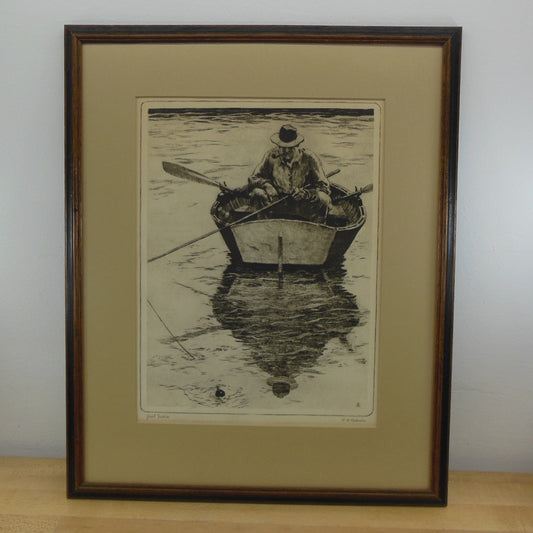 R. H. Palenske Framed Print Just Fishin' Row Boat Fisherman