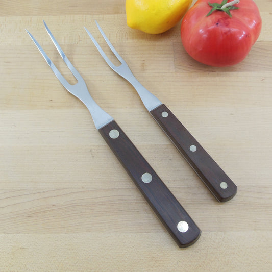 Cutco USA Stainless No. 37 No. 36 Meat Carving Kitchen Forks Squared Handle