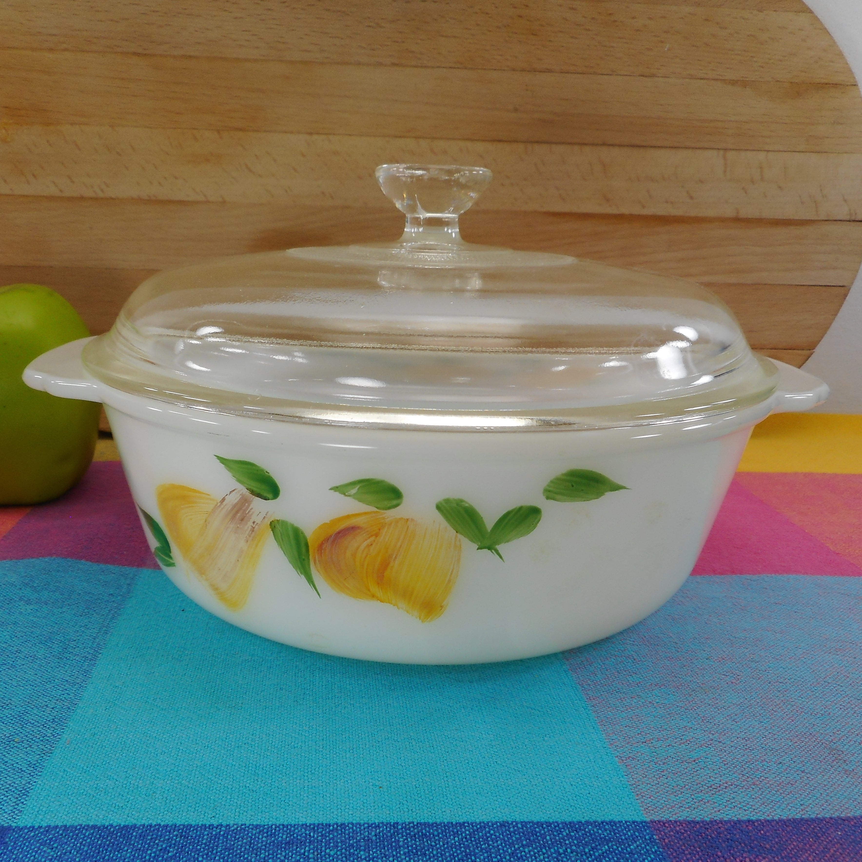 Fire King Gay Fad Glass 1-1/2 Quart Covered Casserole Dish 447 – Olde  Kitchen & Home