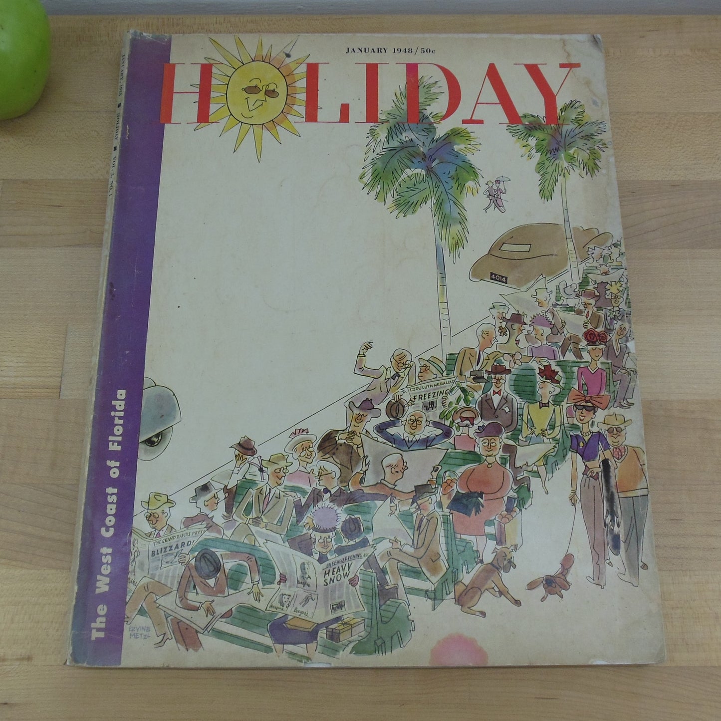 Holiday Magazine Jan. 1948 Florida West Coast Hollywood Haunts