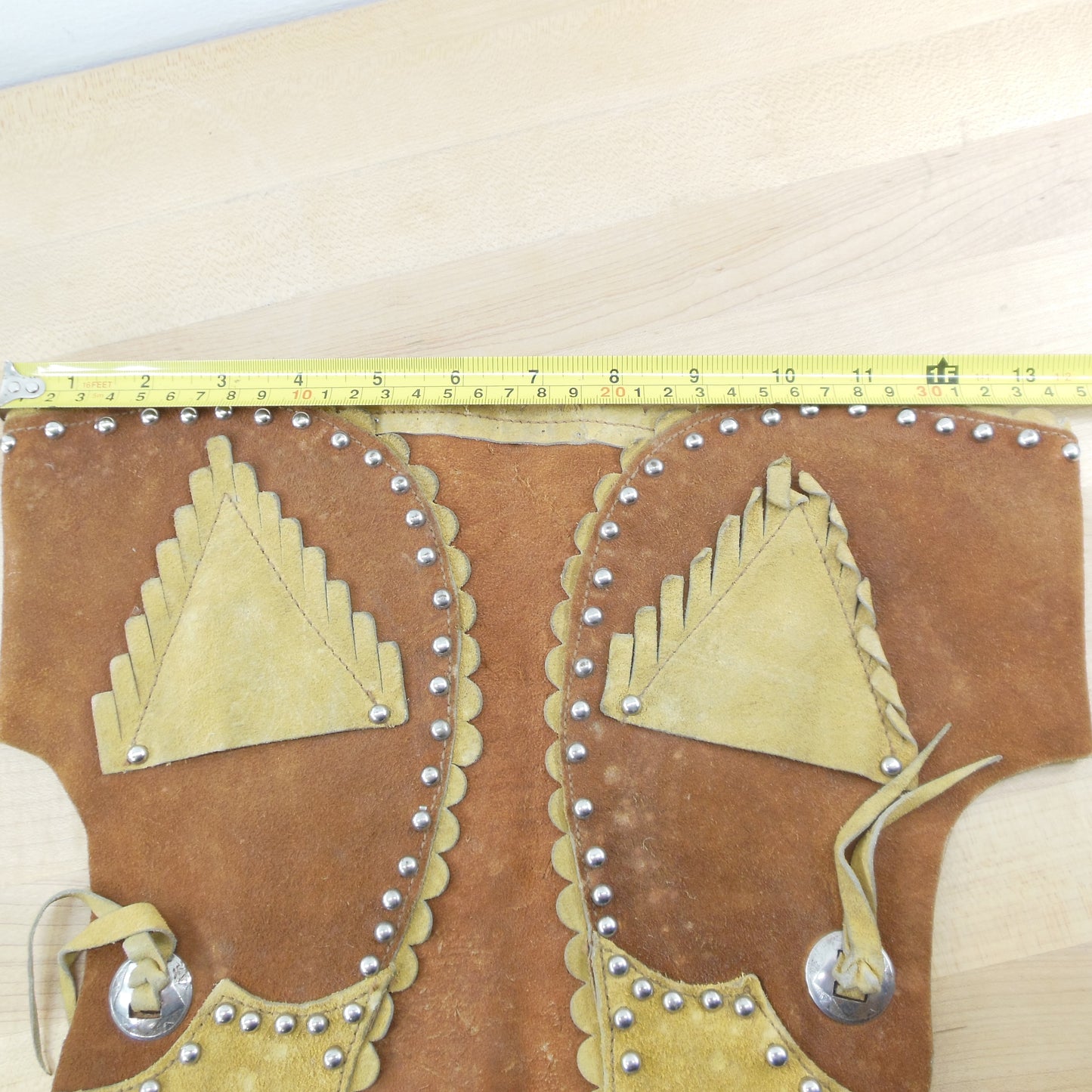 Schoellkopf Co. Dallas 1950's Leather Child Cowgirl Outfit Vest Skirt Waist