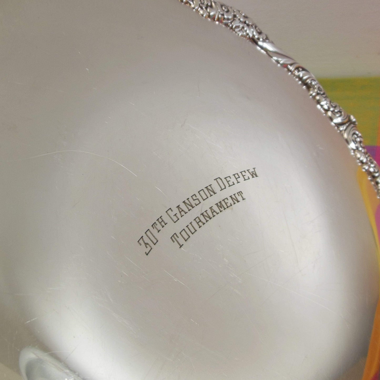 Rogers Bros. Heritage Silverplate Tray - 30th Ganson Depew Tournament Golf NY 1964