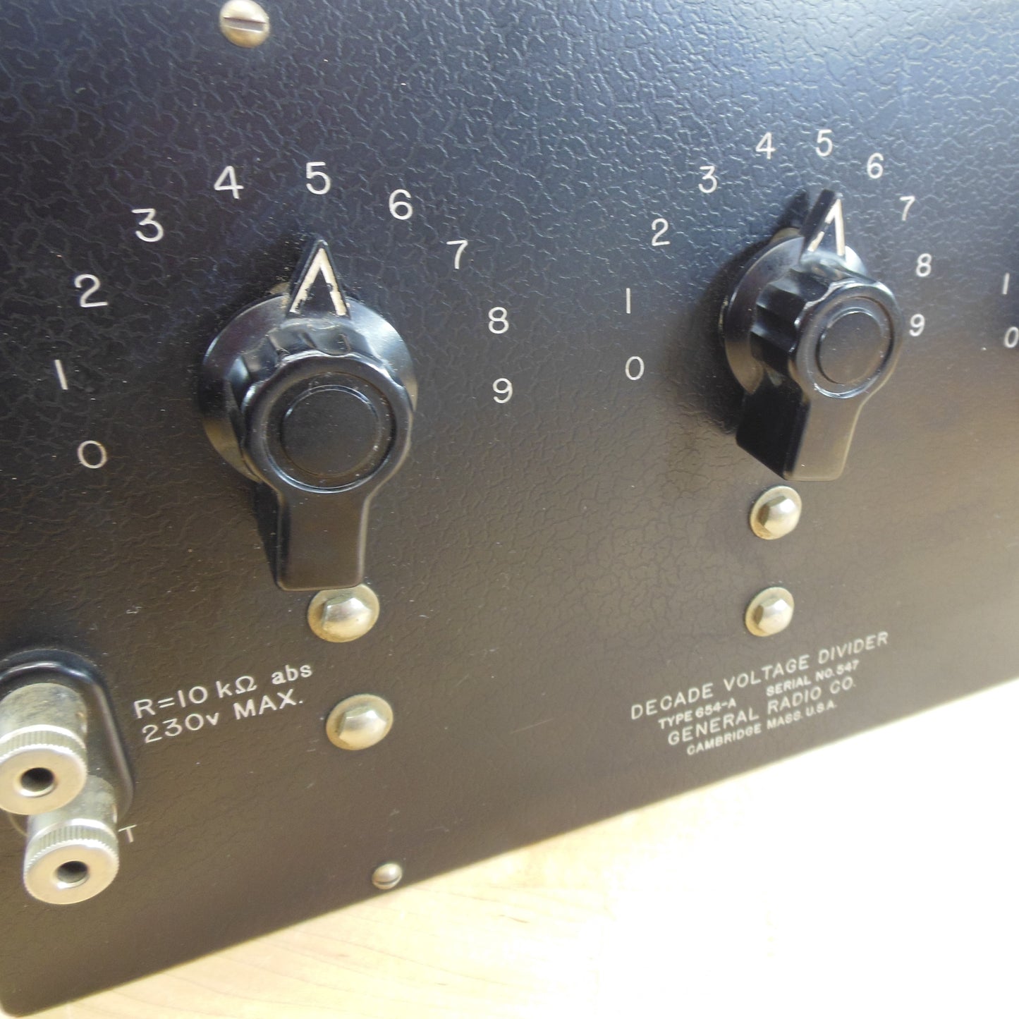 General Radio Co. Decade Voltage Divider 654-A Untested Antique