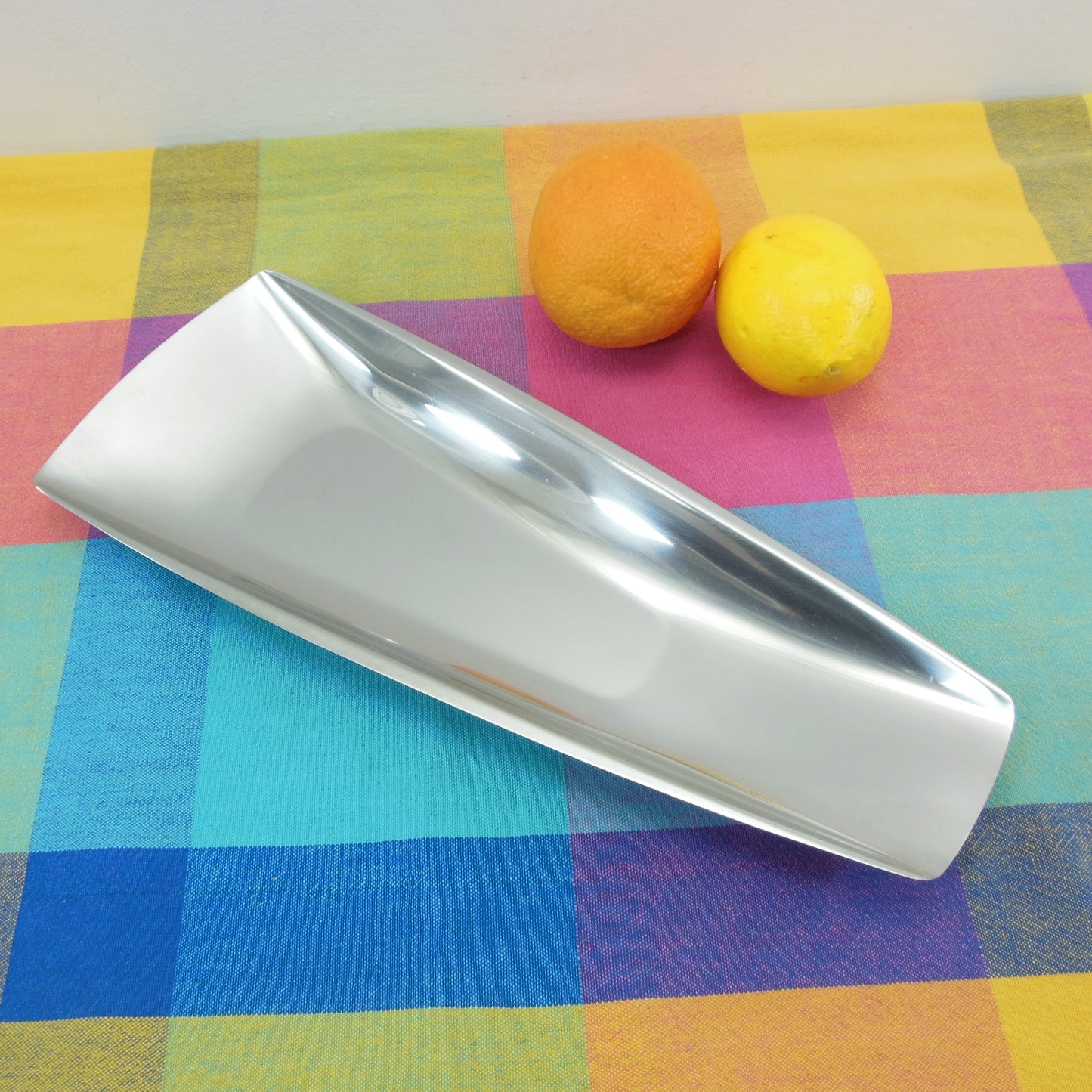 Gense Sweden Modern 18--8 Stainless Wedge Bowl Serving Tray Dish
