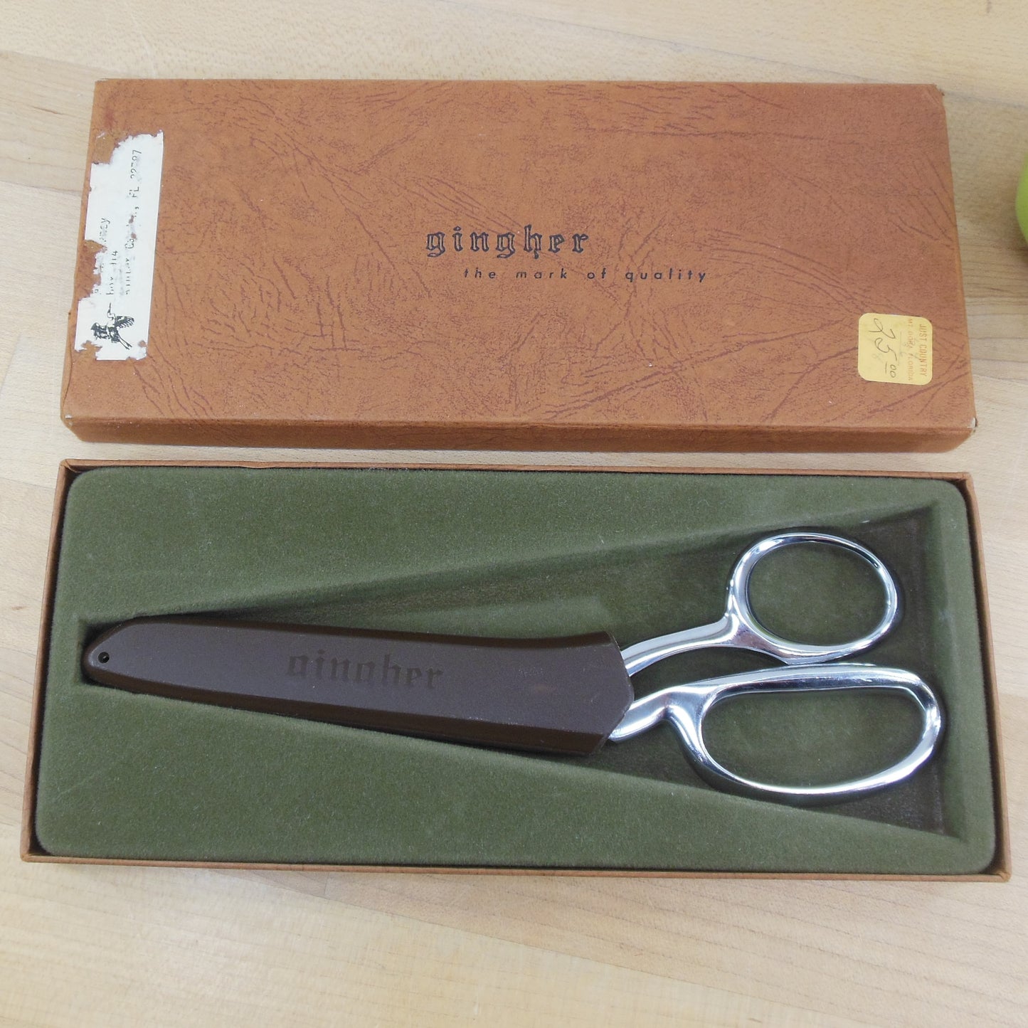 Gingher G-8 Knife Edge Scissors Shears In Box