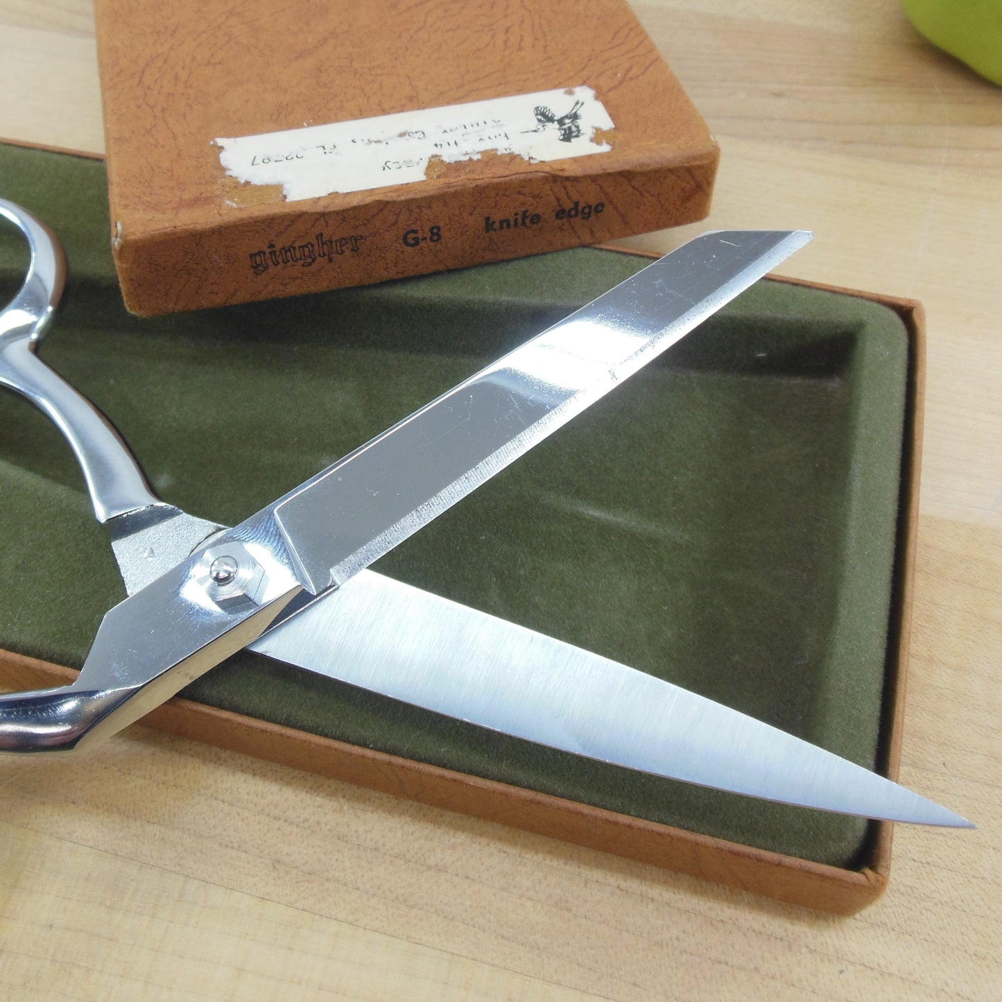 Gingher G-8 Knife Edge Scissors Shears In Box used