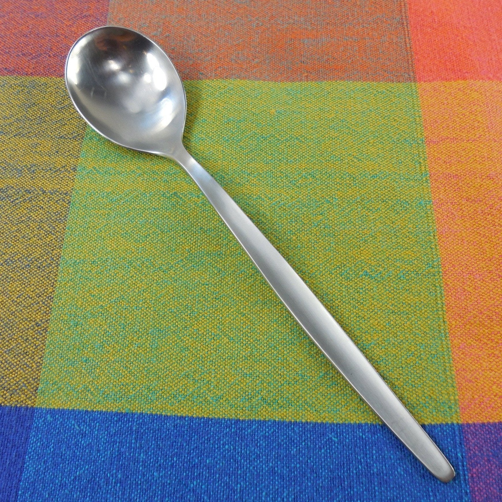 Hackman Finland - HCK5 Stainless Flatware... 7-3/8" Soup Spoon Vintage Used