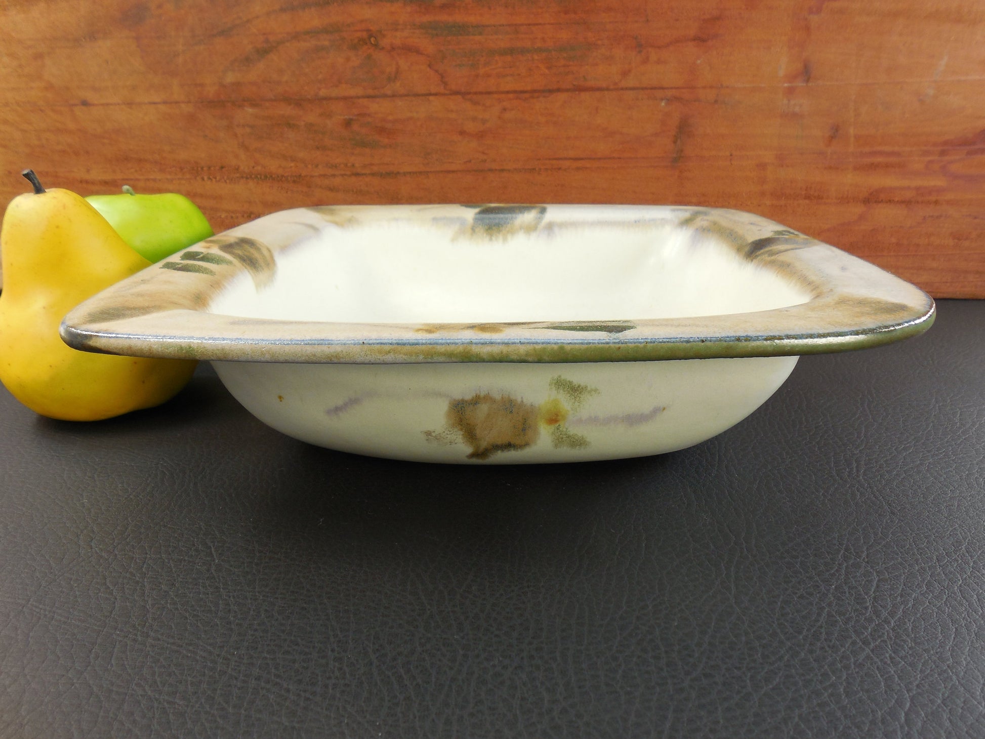 Harriet Hiemstra BC Canada Large Serving Table Bowl - Art Studio Pottery Vintage
