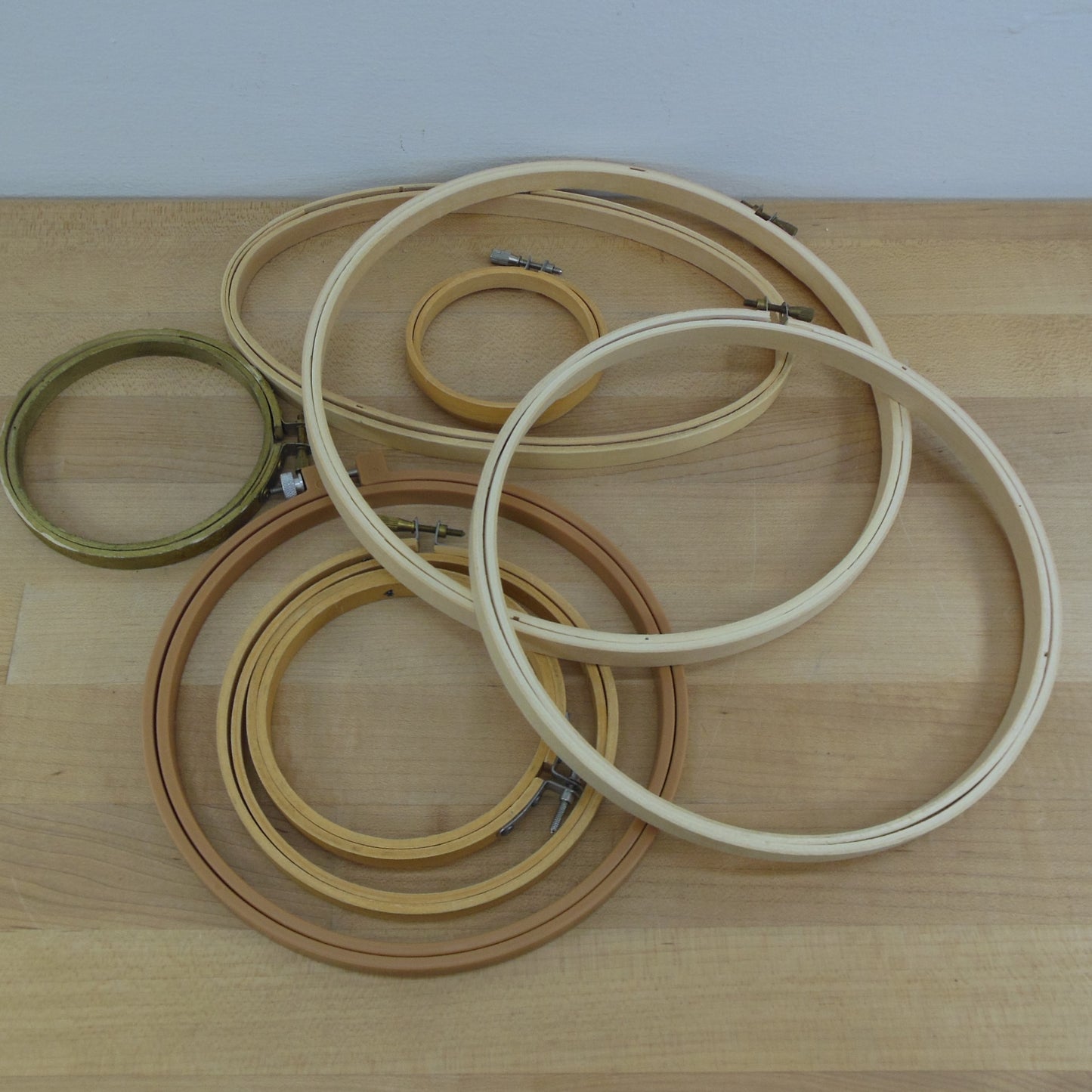 Embroidering Sewing Hoops 8 Lot Westex and Other