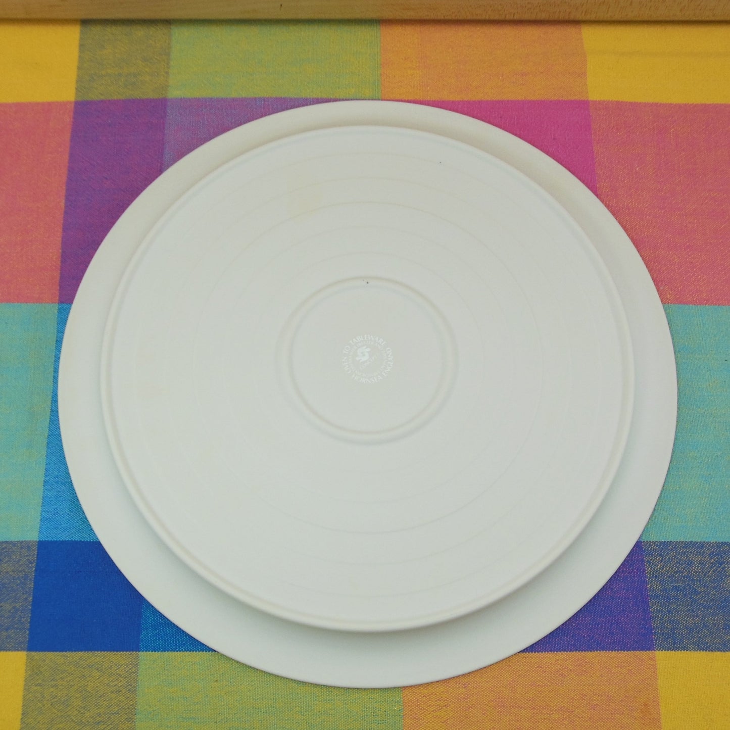 Hornsea England Concept Cream Tan Tableware - Chop Plate Platter Discounted Vintage