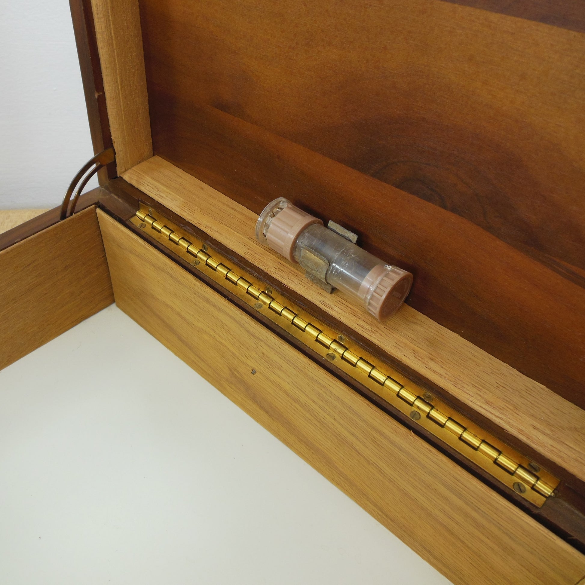 Unbranded Wood Cigar Humidor Box Chest Brass Hinge Cedar
