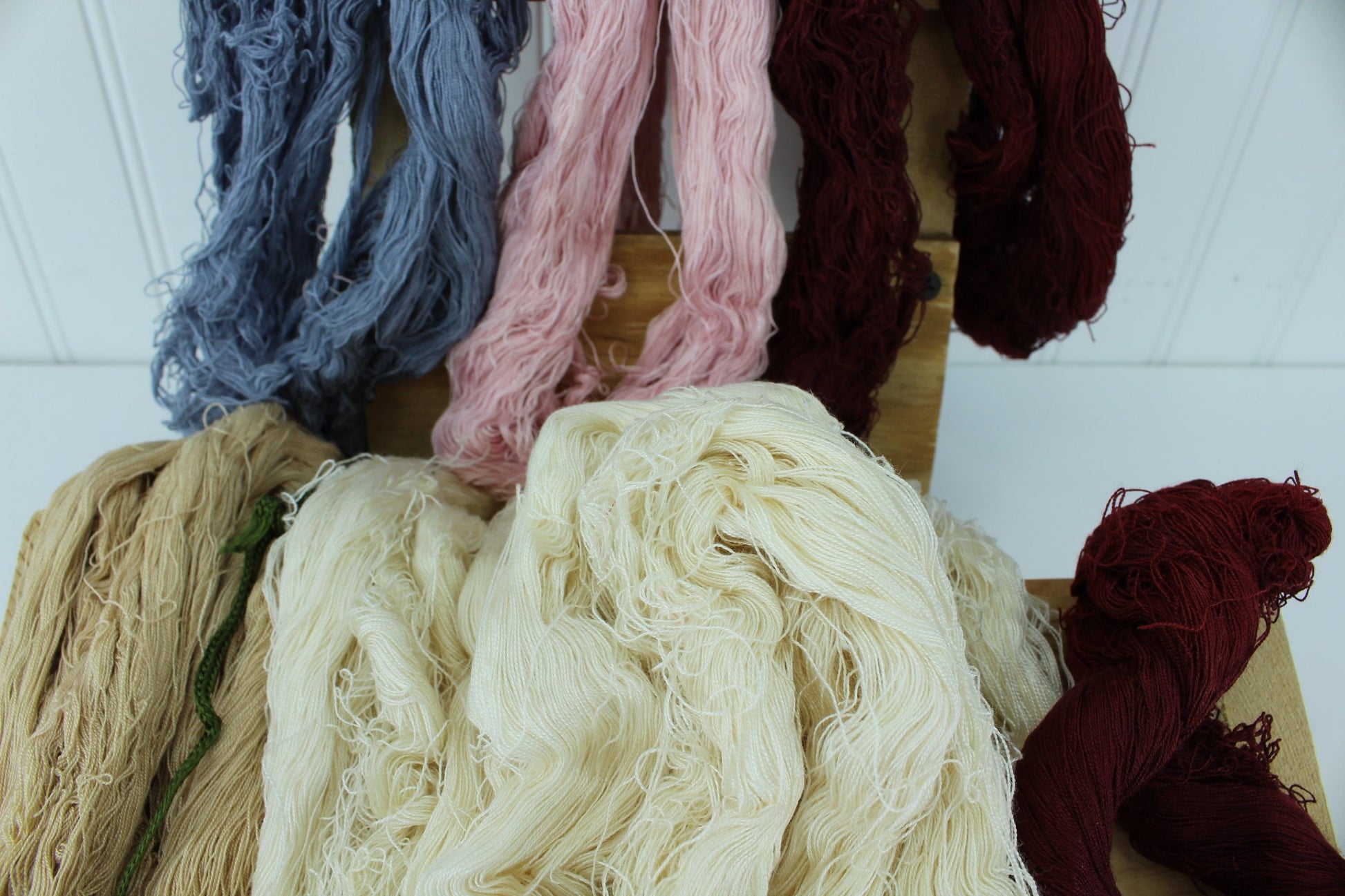 Africa Cotton Yarn Thread DIY Crafts Rag Doll Hair Misc Crafts Nigeria 1980s Vintge New burgundy