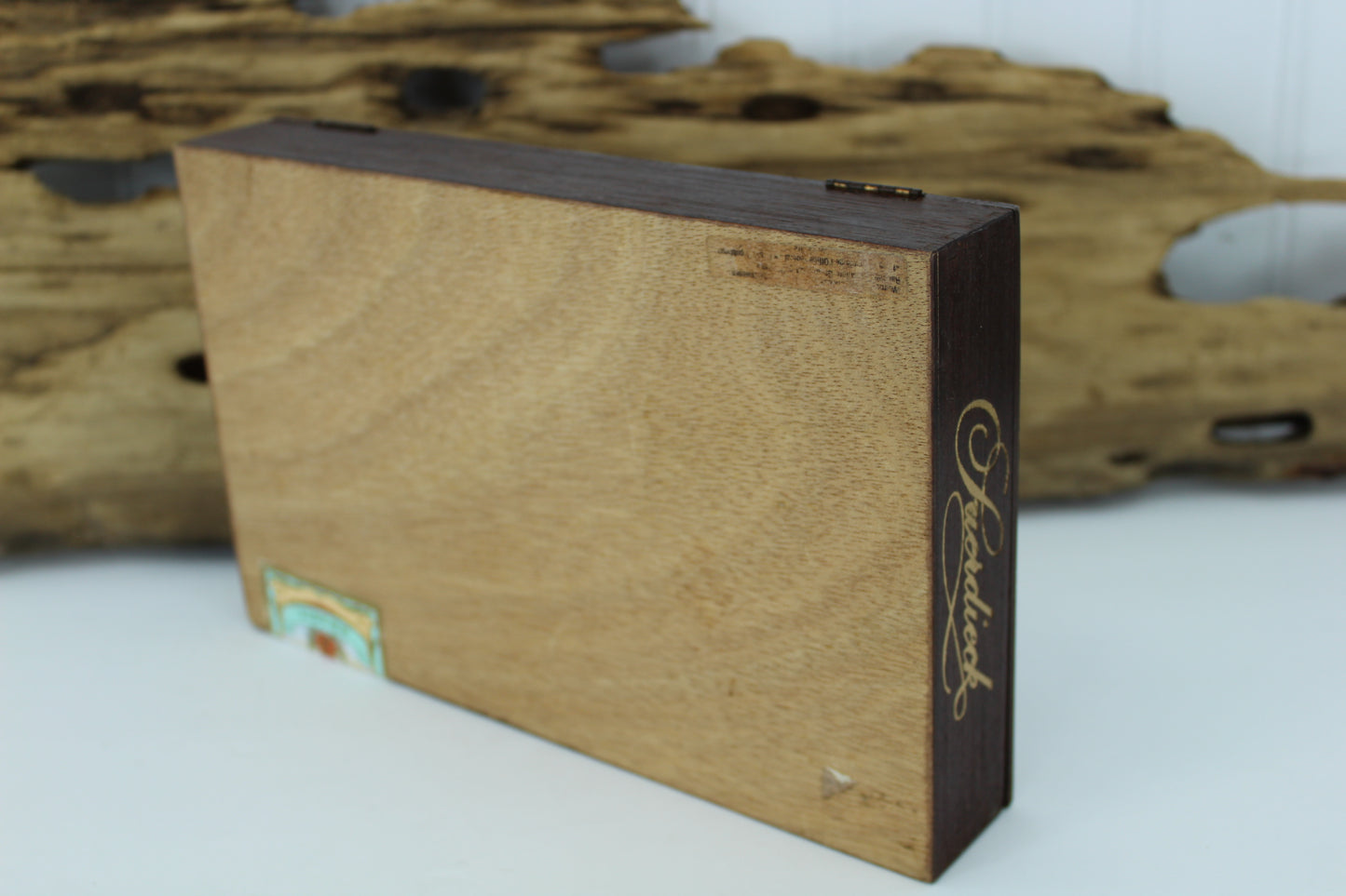 Cigar Box Wood Brasil DIY Purse Collectilble Suerdieck de Luxe Clean Nice Logos DIY project