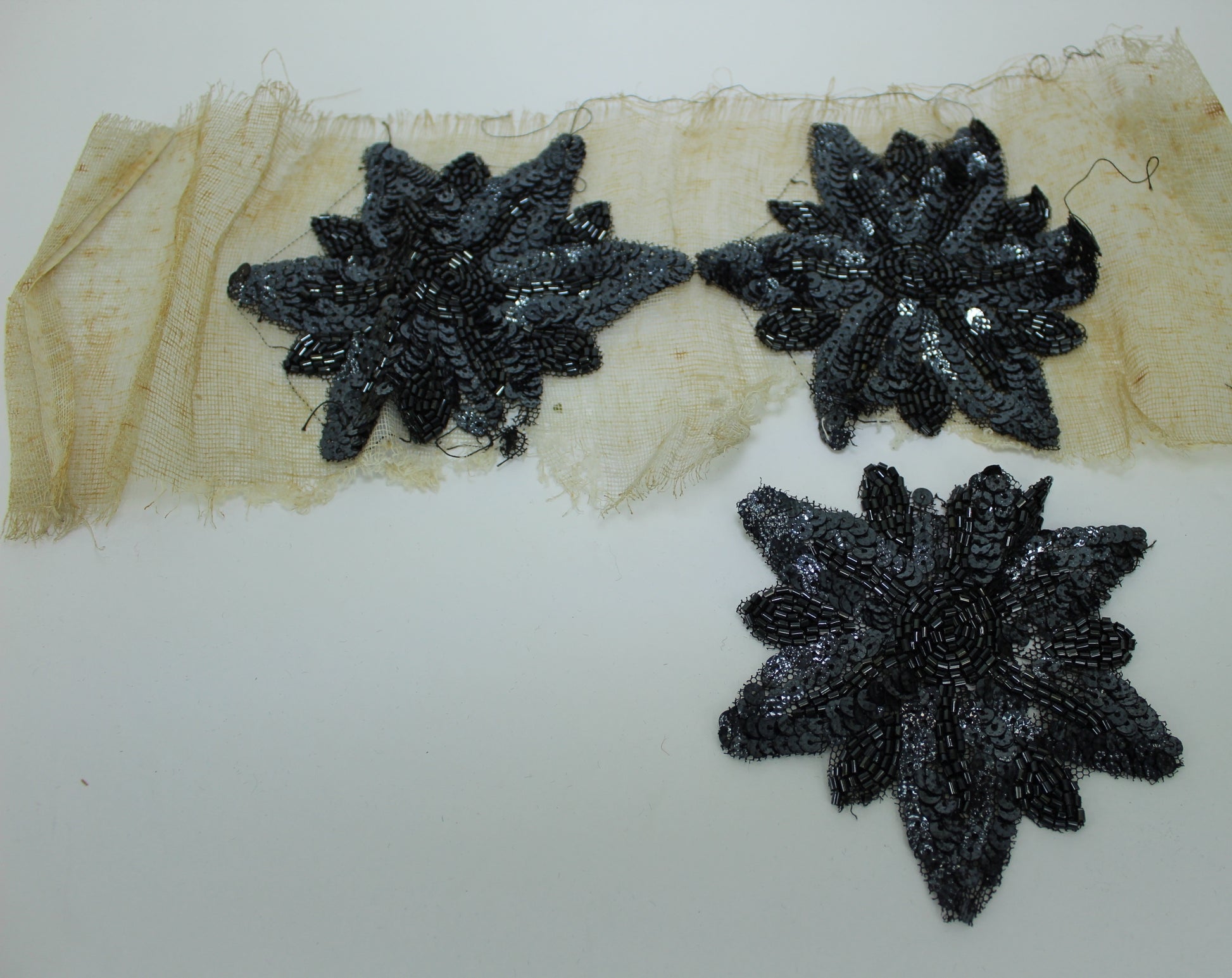 Collection Victorian Black Trim Beadwork Fragile Condition DIY Doll Clothes Purses buhle beads squins