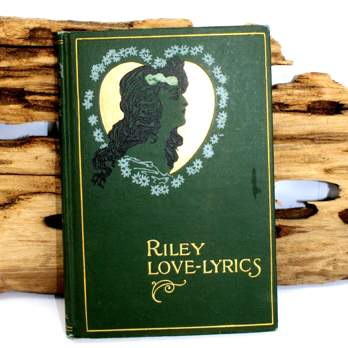 Antique Book Riley Love Lyrics James Whitcomb Riley With Female Illustrations