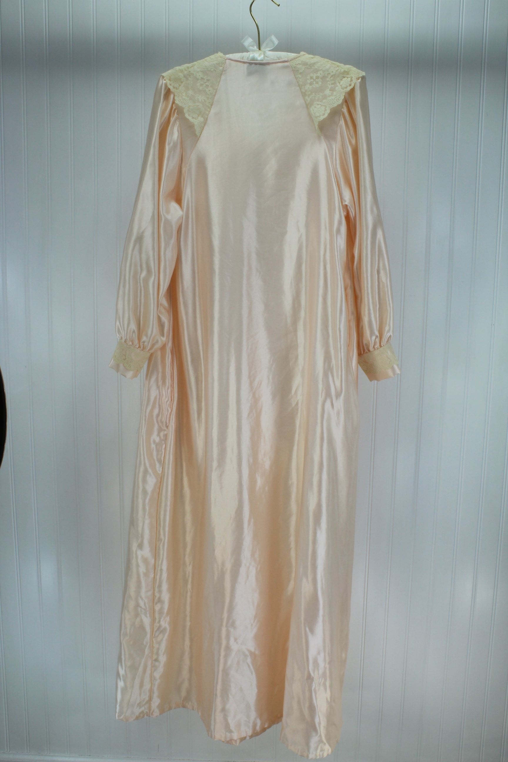 Donna Richard Nightgown Blush Pink Polyester Cotton Lace Collar Size Medium sweet