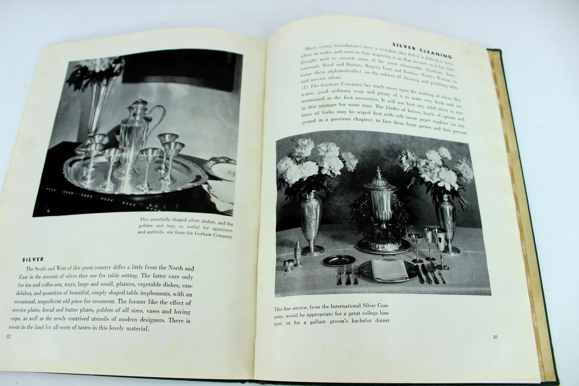 Antique 1930 Conde Nast Vogue's Book of Smart Service Butler Chauffeur Dress Silver Table Service cleaning sterling