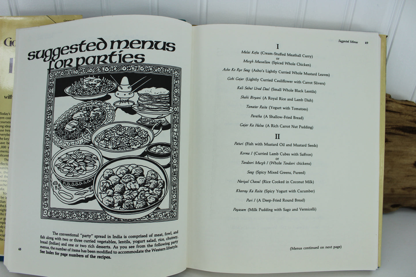 Vintage Cookbook Good Cooking India 1981 Shahnaz Mehta 200 Recipes All Naural party menu