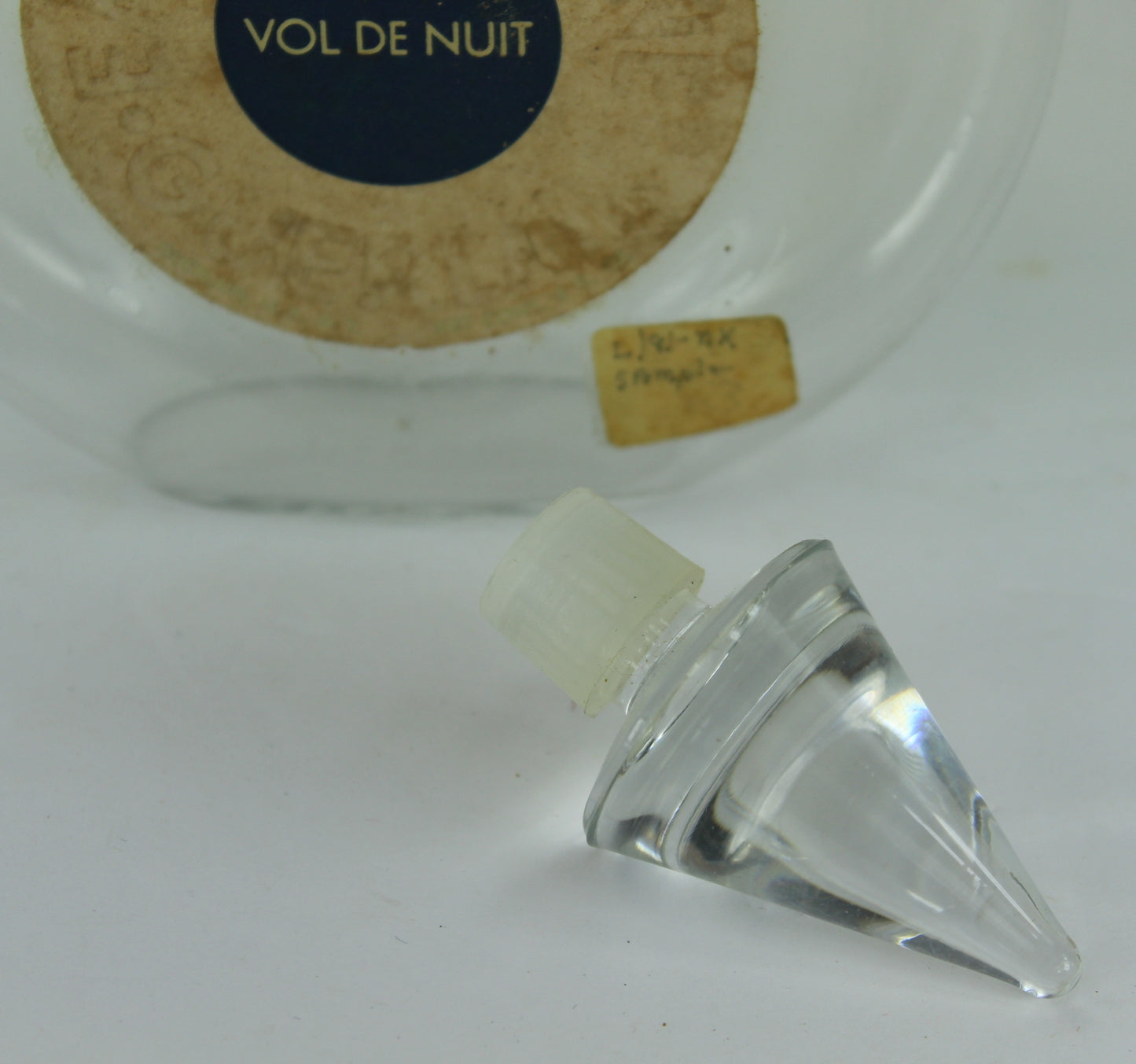 Vintage Guerlain Vol De Nuit Incised "Dummy" Display Bottle 7 1/2" Made France excellent condition