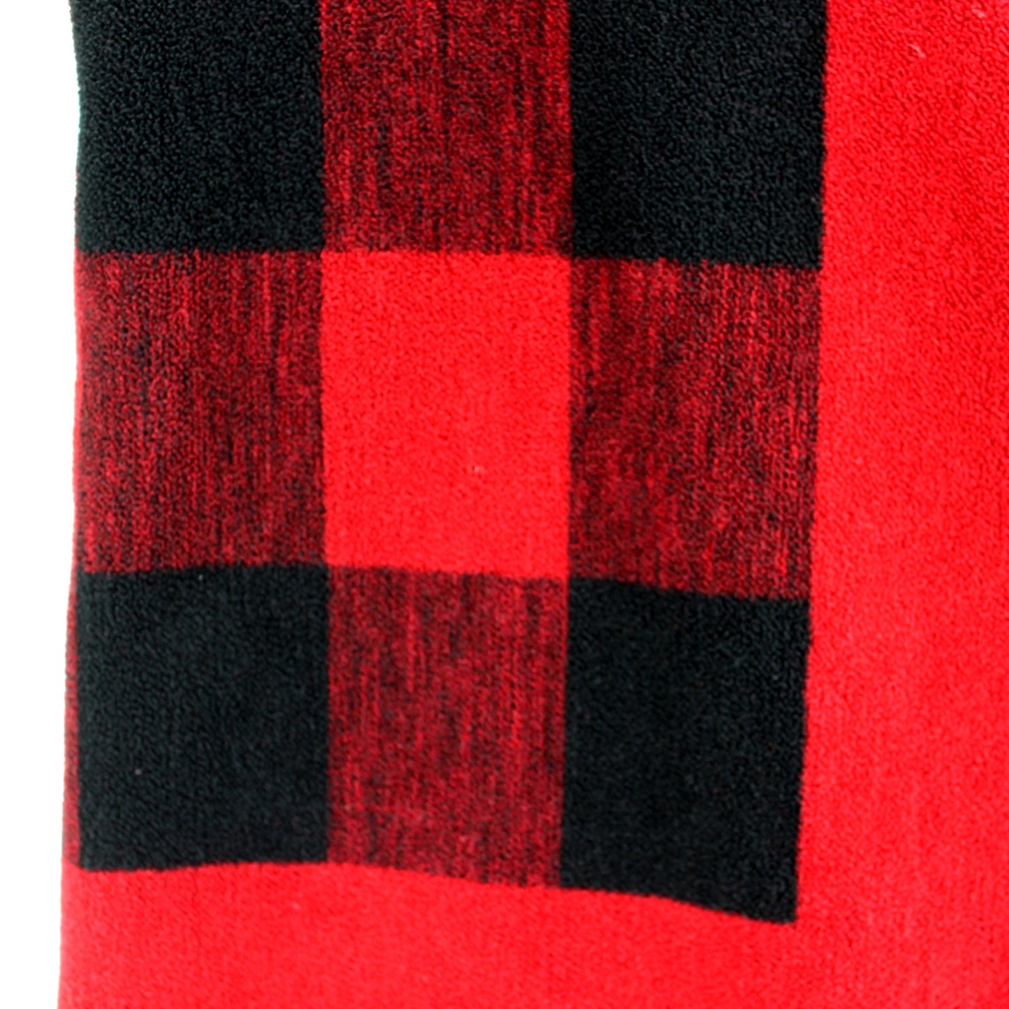 Woolrich Home Polyester Blanket Black Red Washable Large 80" X 74" closeup photo of design