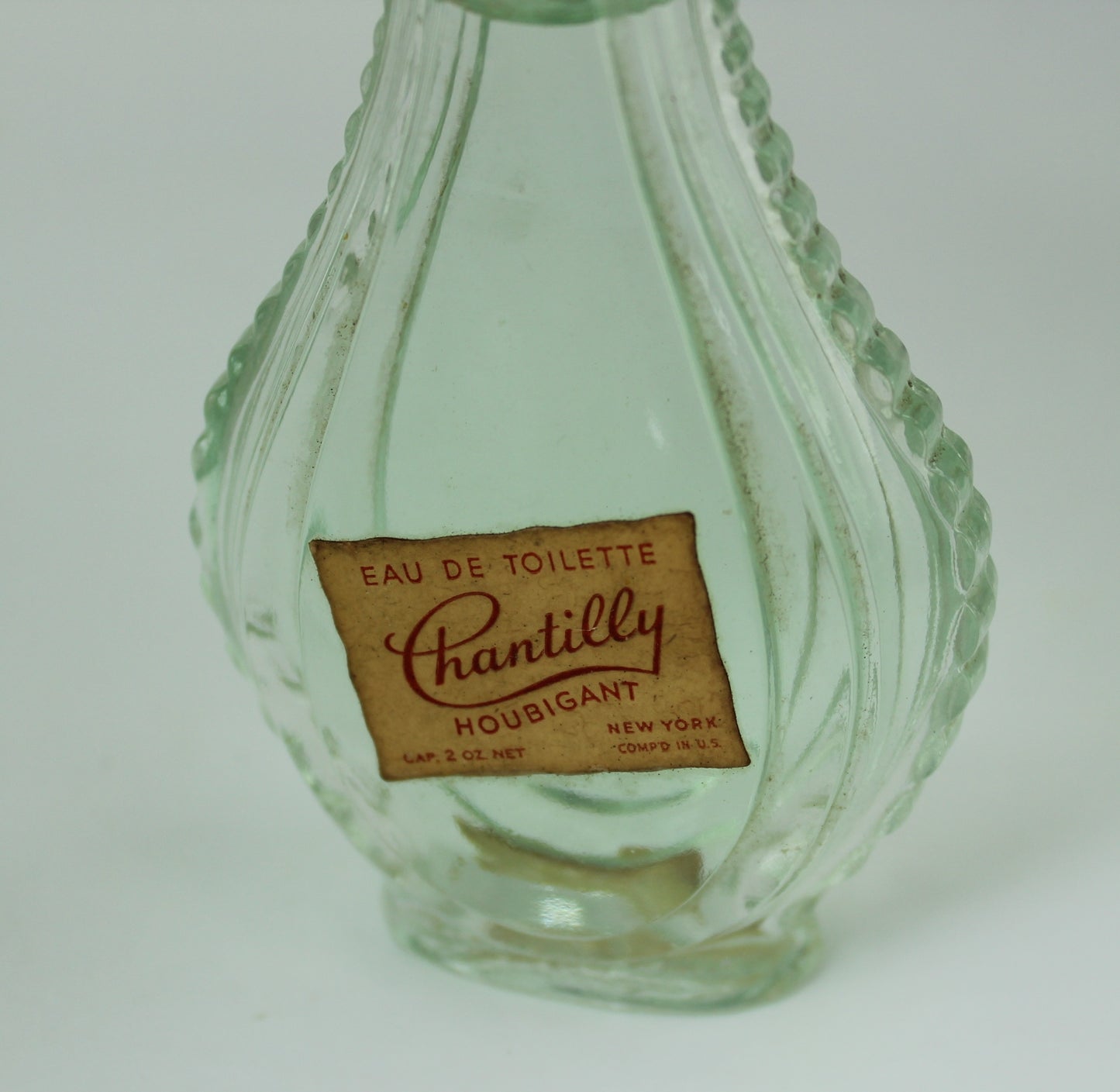Old Chantilly Houbigant Launched 1941 Dummy Factice Perfume Bottle 2 Oz 4 3/4" original label