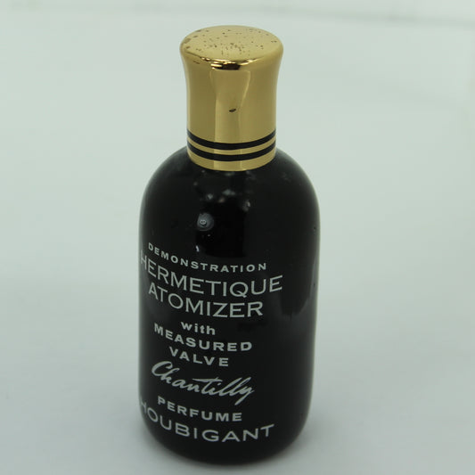 Chantilly Houbigant Perfume 1950s Demonstration Factice Bottle Chauvinistic "Instructions to Salesgirls"