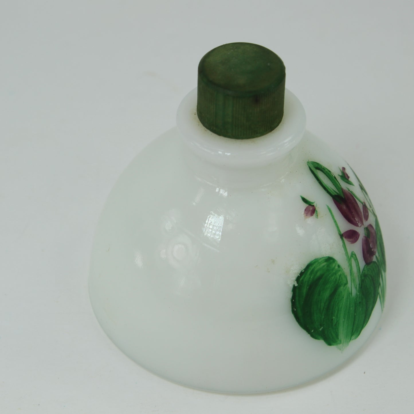 Vintage Lownds Pateman Perfume Vanite Bottle Violets England floral violet and leaves