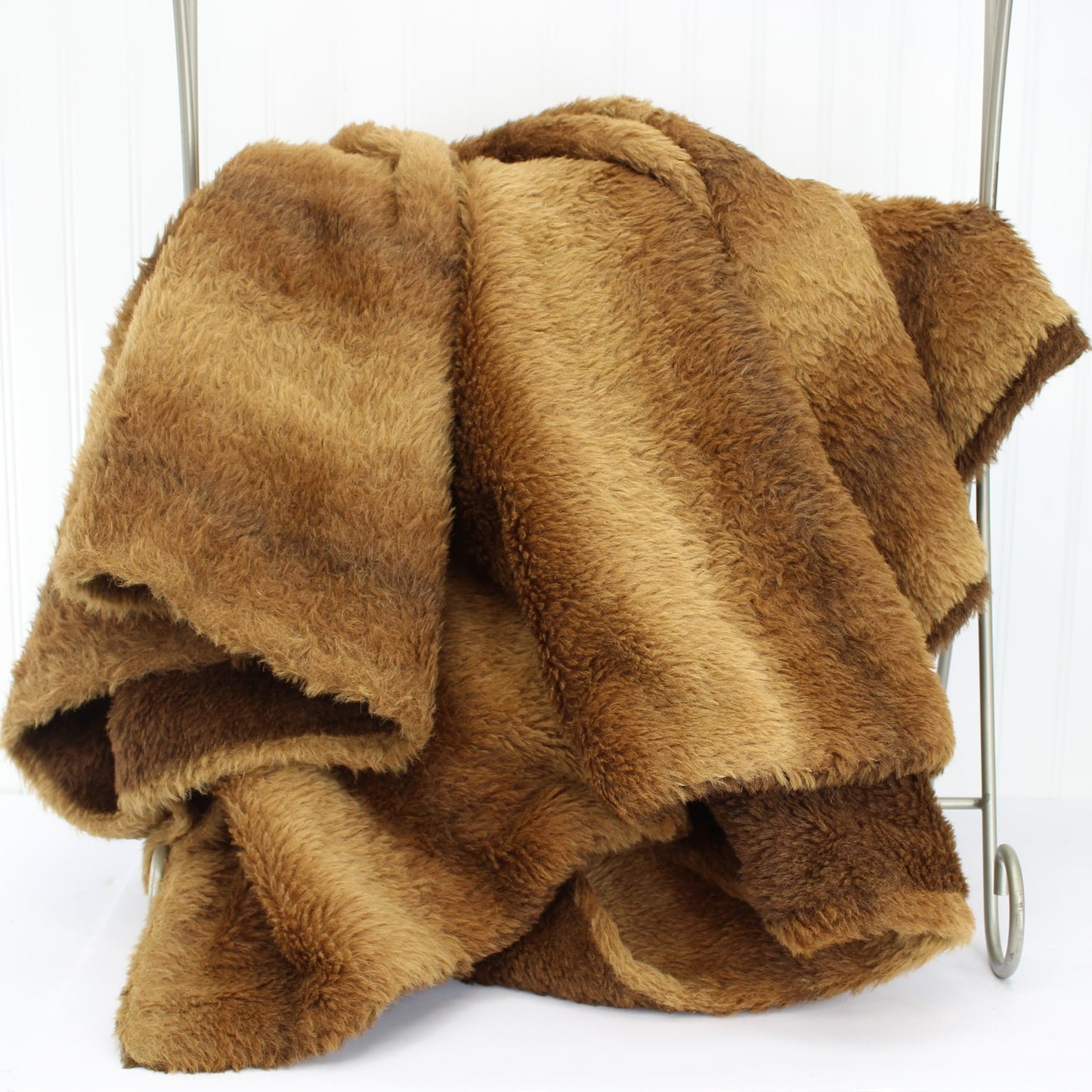 Antique Alpaca Wool Blanket Abercrombie Fitch Handsome Shades Brown