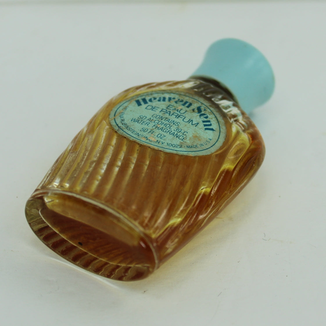 Heaven Sent Vintage Mini Eau de Parfum Helena Rubenstein 2 5/8" High label intact discolored