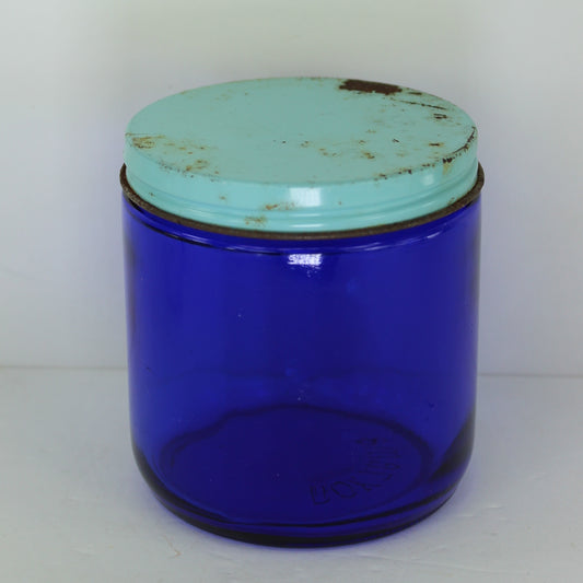 Old Cobalt Noxzema Jar #1 Large 4" High
