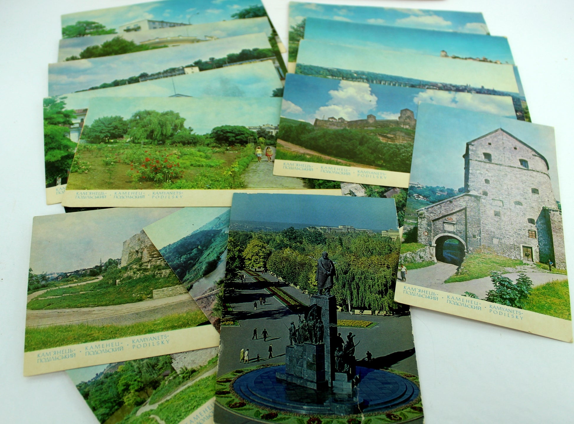 Vintage Old Ukraine 18 Photo Postcards Kamyanets Podilsky in Folder unknown date