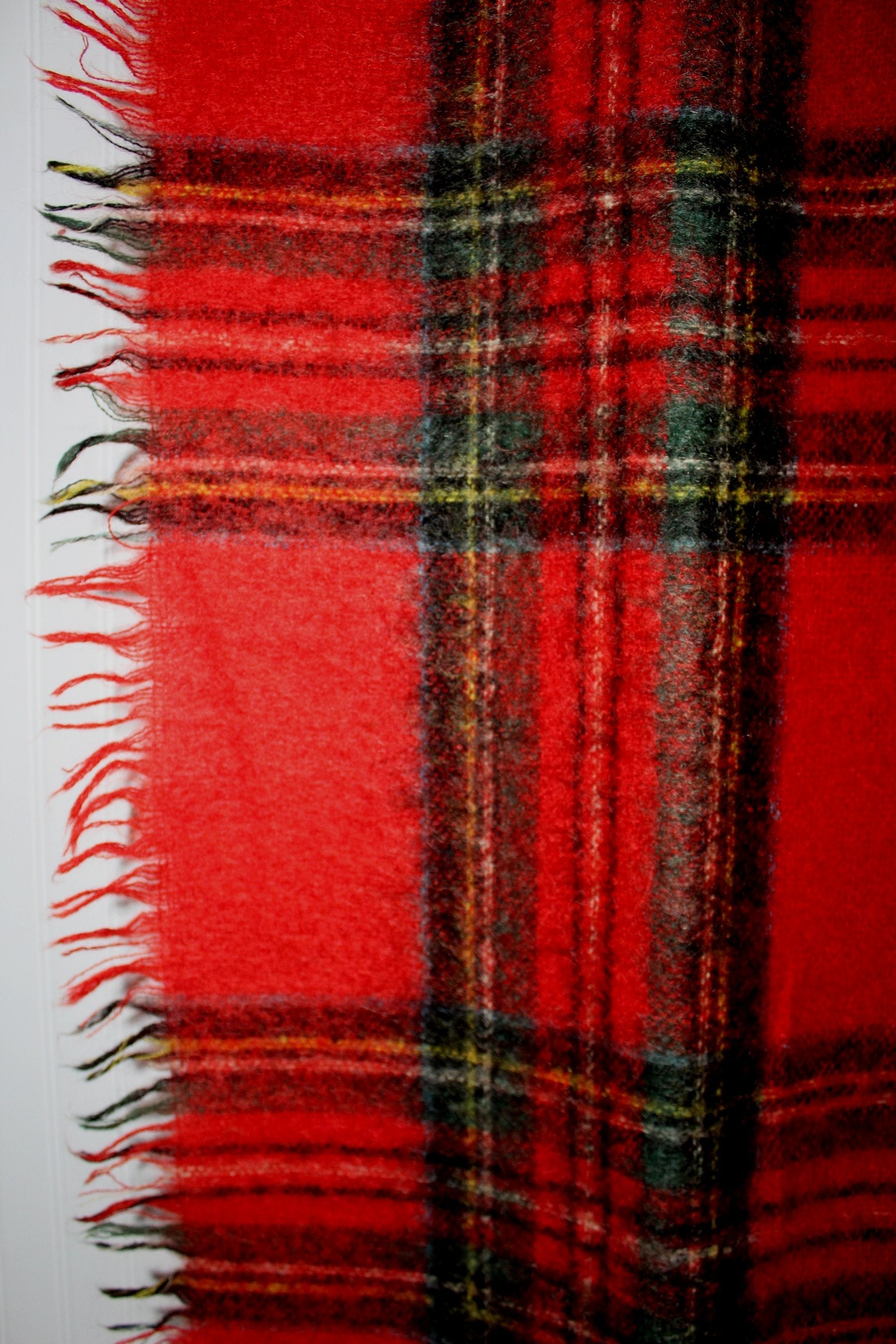 Red discount tartan throw