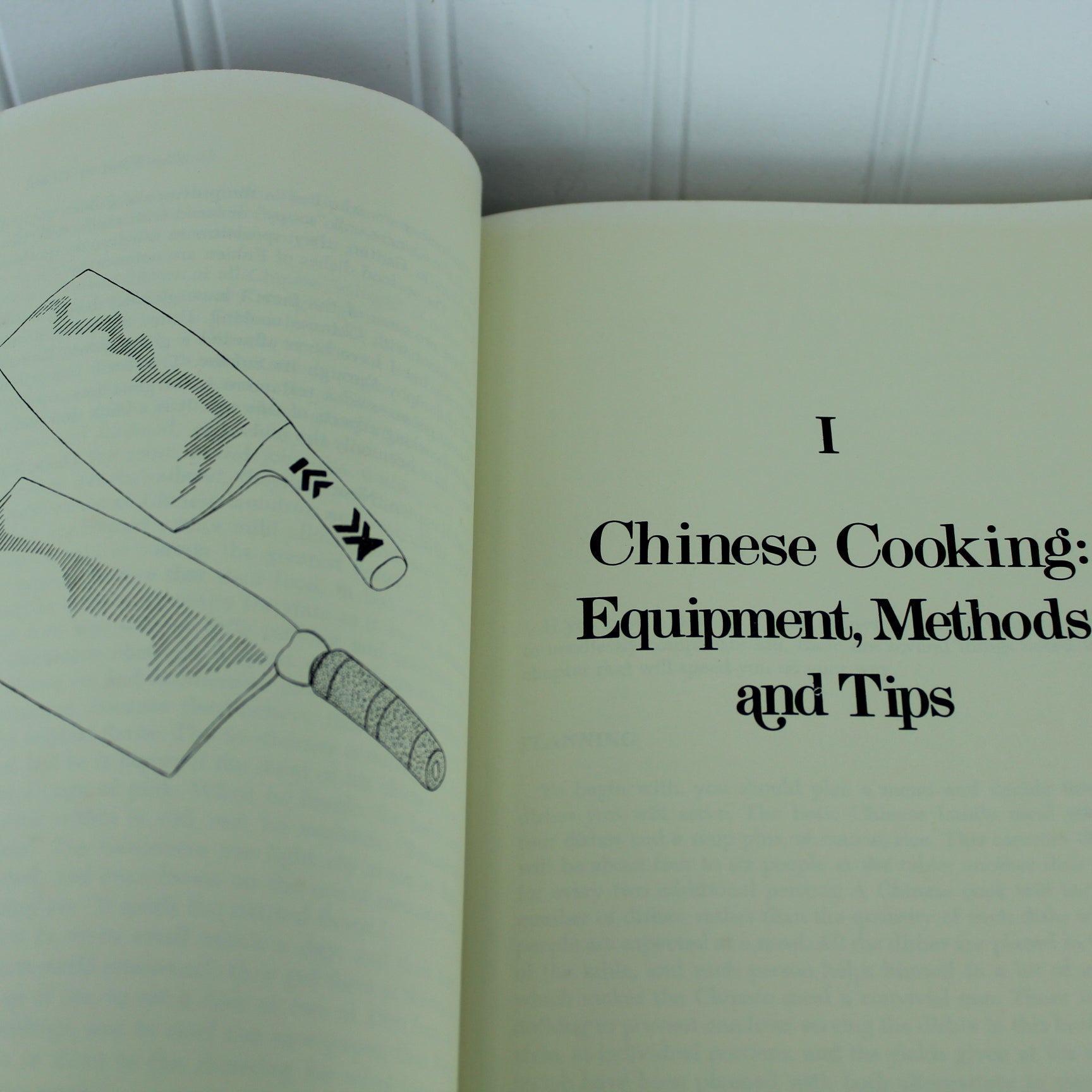 Collection 2 Classic Vtg Cookbooks Chinese Cookbook Claiborne 1972 & French Cooking Woman's Day 1969 equipment for chinese cooking