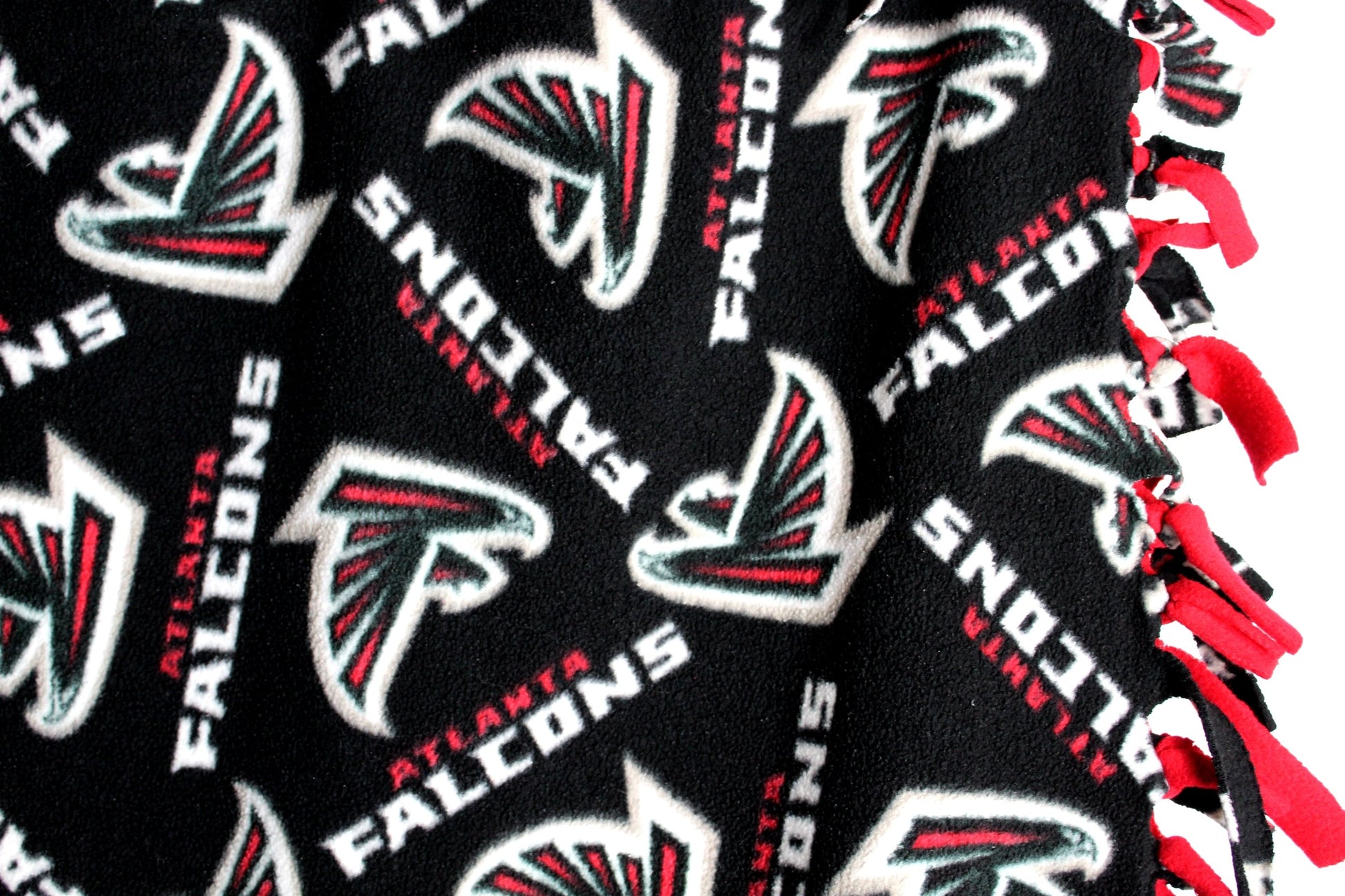Atlanta Falcons Throw Blanket Plush Poly Acrylic Tied Fringe collectible