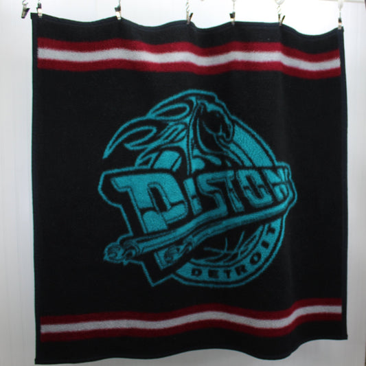 Biederlack Detroit Pistons Acrylic Blend Sports Blanket 54" X 51"