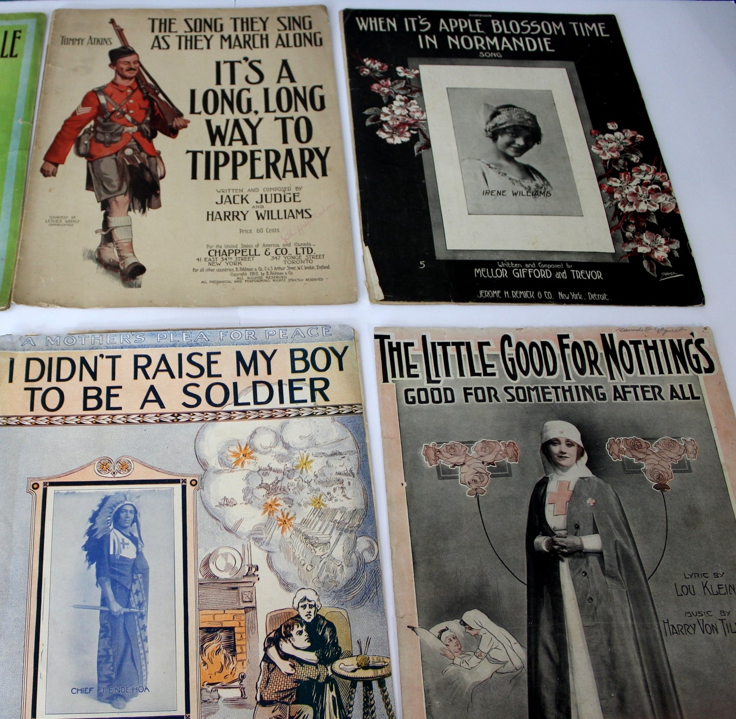 Collection 100+ Antique Vintage 1920s WW1 Romantic Sheet Music Song Books Music Use Papercraft DIY