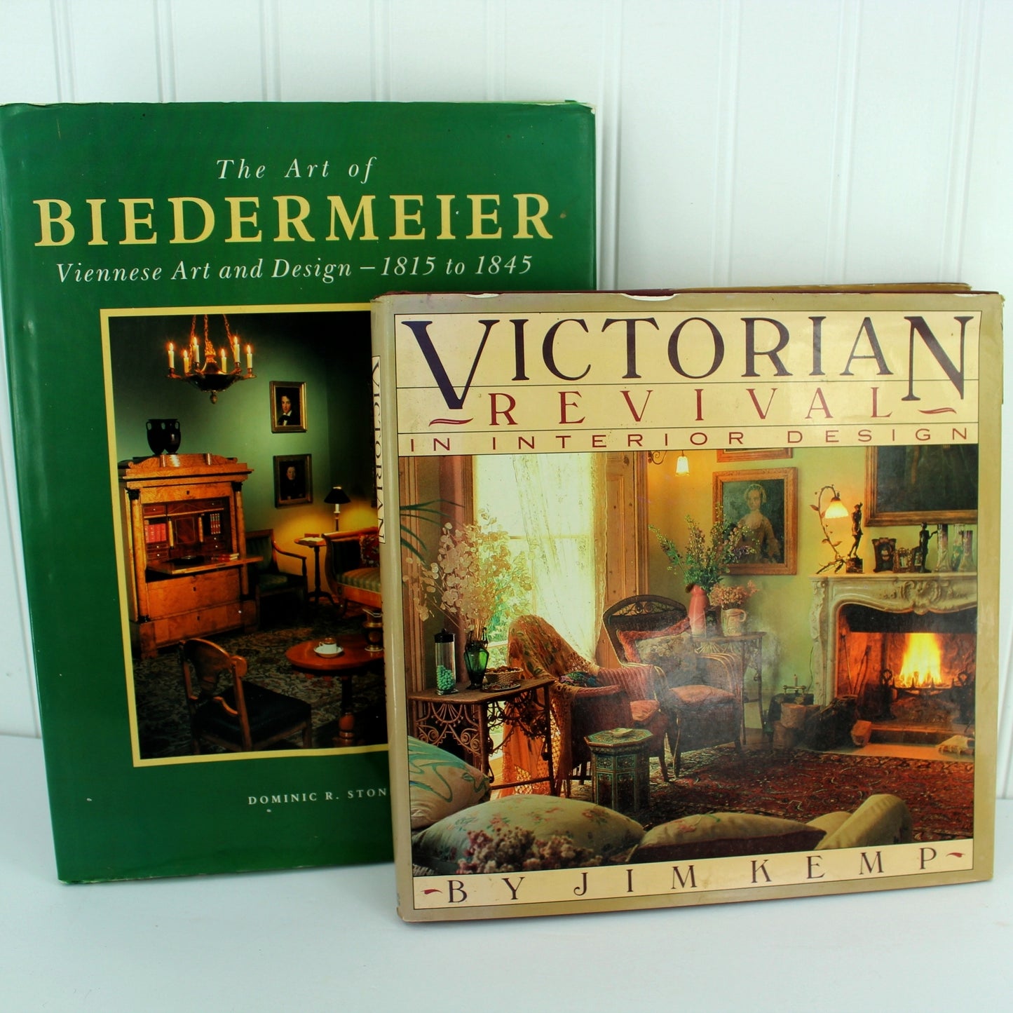 Collection 2 Interior Design Books Biedermeier & Victorian Dom Stone & Jim Kemp vintage