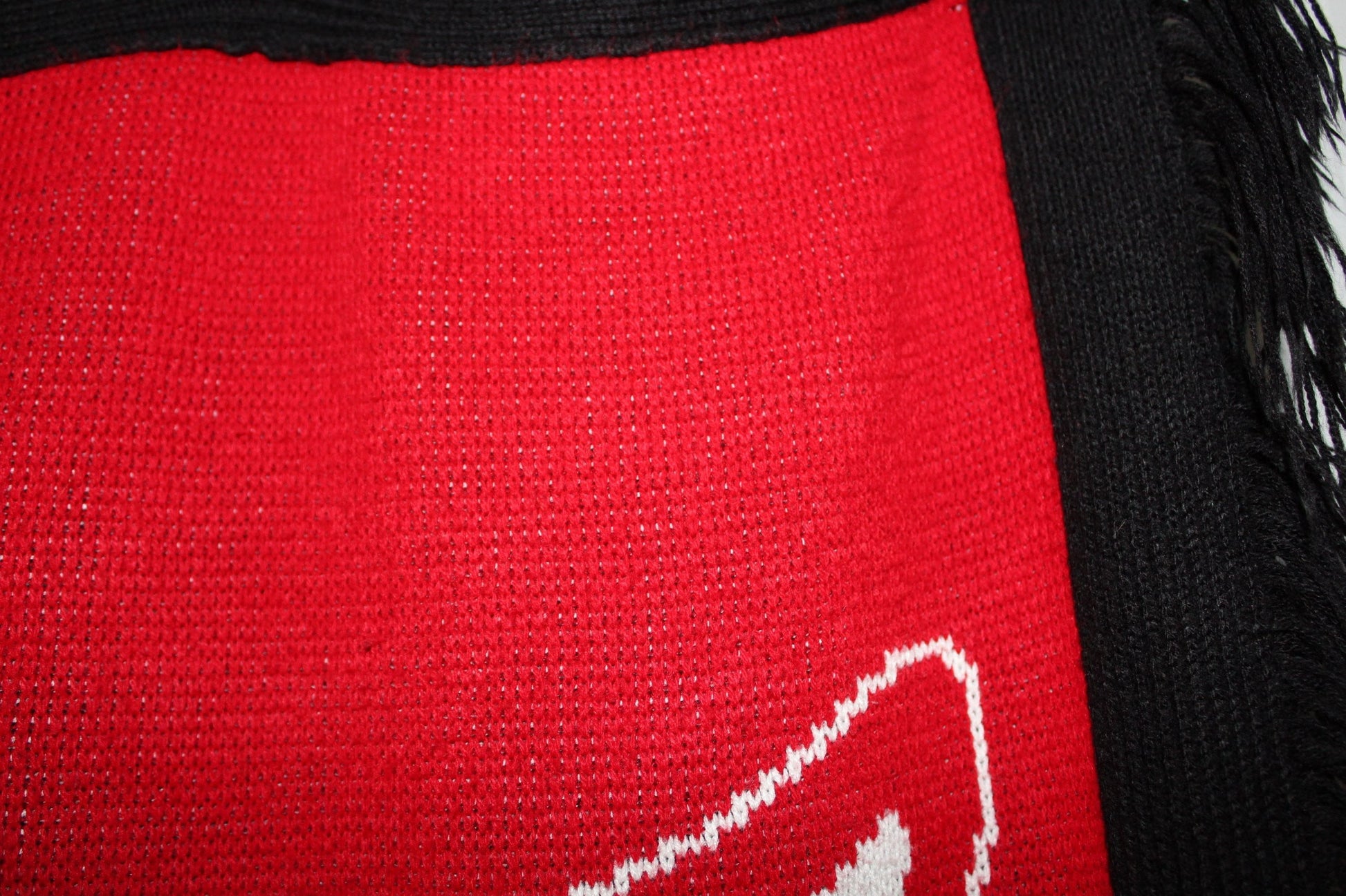 Detroit Red Wings Throw Blanket  Acrylic Knit Logo Sweater Weave soft